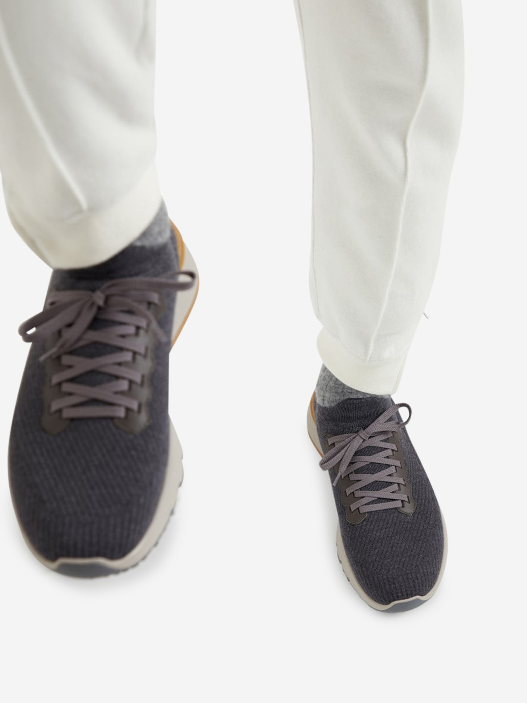 Outlet online Brunello Cucinelli Hombre Sneakers Running Punto color Azul Marino sku 616-002859 01 - Foto 2