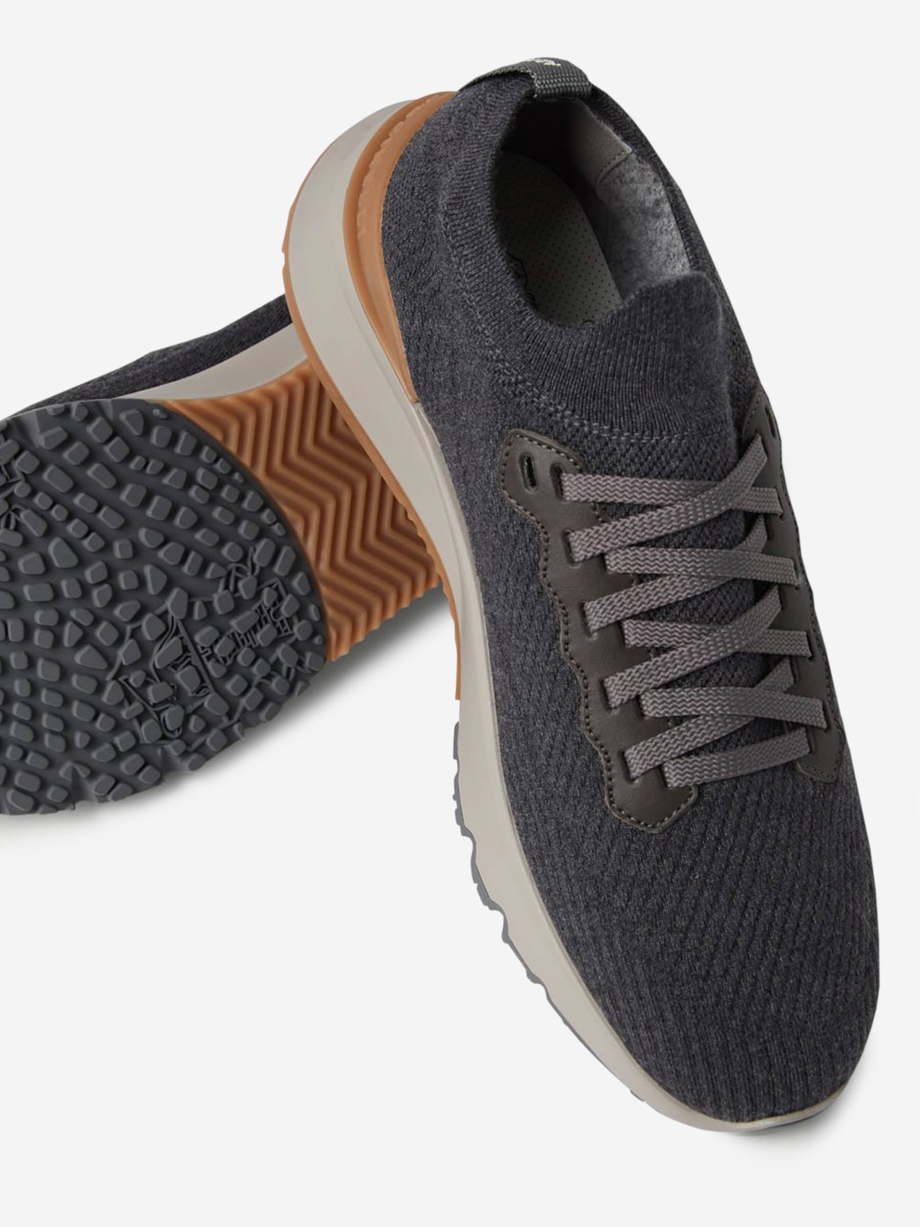 Outlet online Brunello Cucinelli Hombre Sneakers Running Punto color Azul Marino sku 616-002859 01 - Foto 4