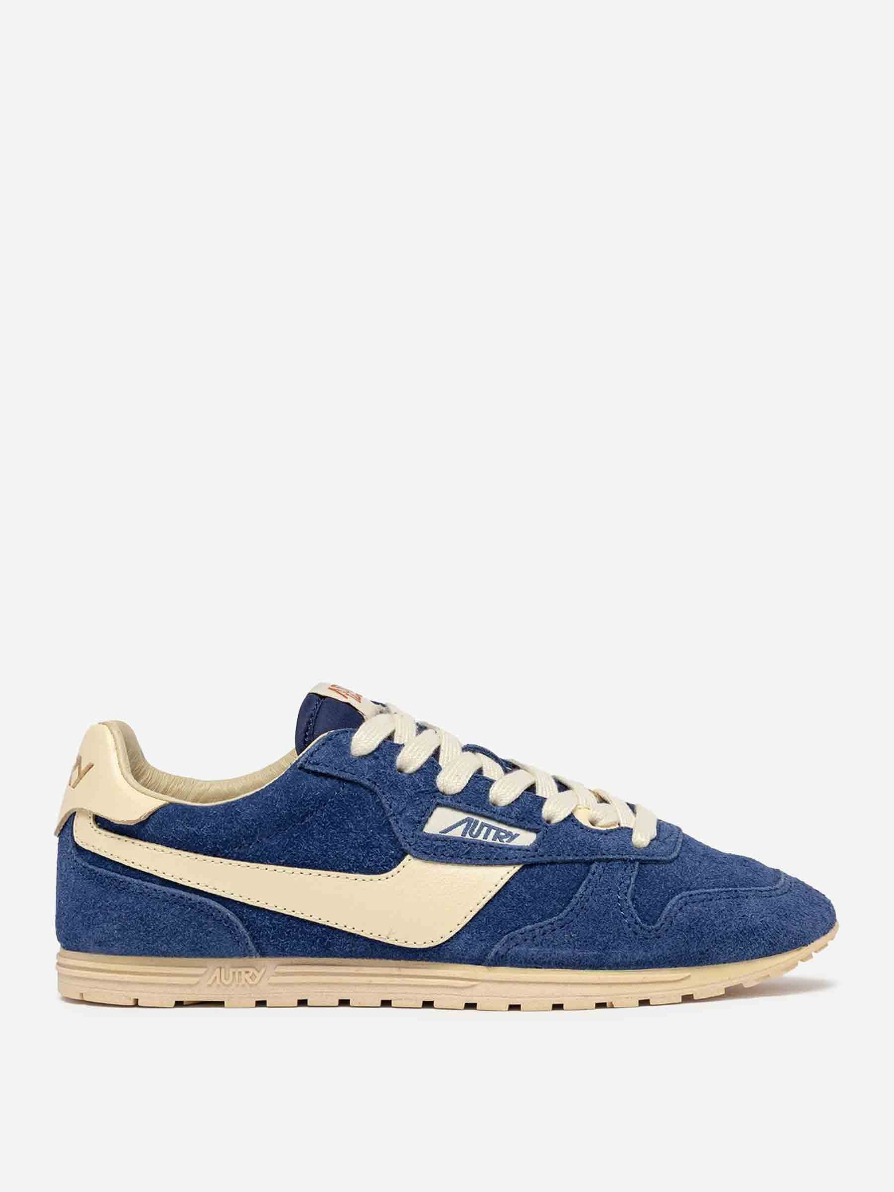 Outlet online Autry Hombre Sneakers Windspin Ante color Azul Marino sku 616-002970 03 - Foto 1