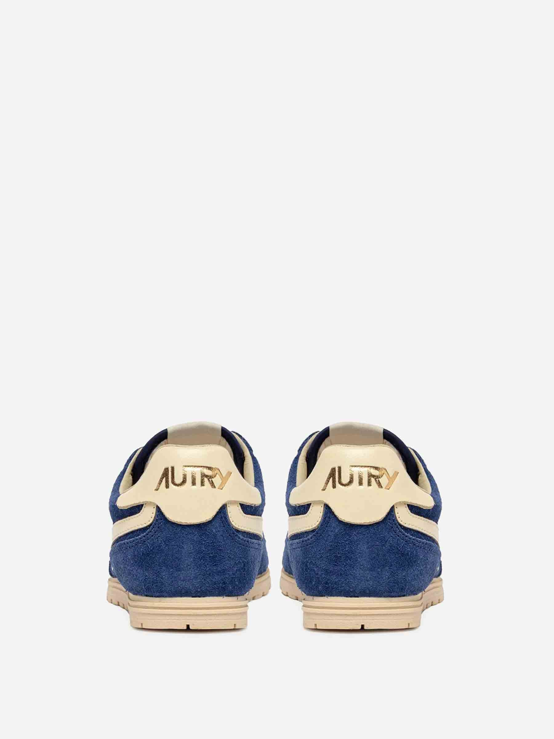 Outlet online Autry Hombre Sneakers Windspin Ante color Azul Marino sku 616-002970 03 - Foto 3