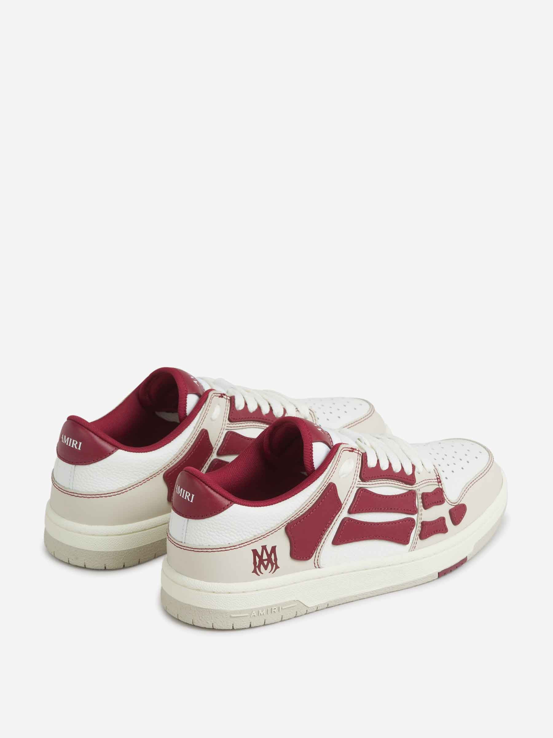 Outlet online Amiri Hombre Sneakers Skel Piel color Burdeos sku 616-002975 03 - Foto 3