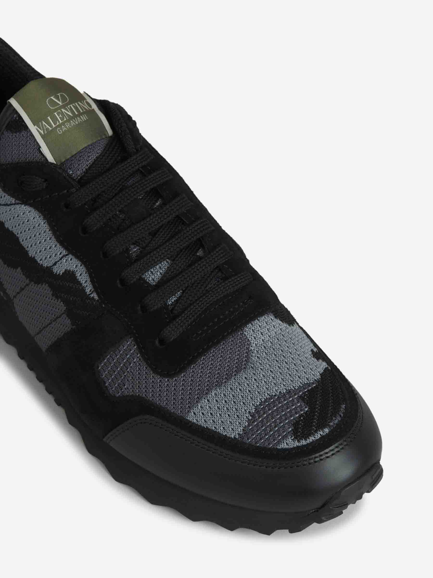 Valentino Garavani Hombre Barcelona Sneakers Rockrunner Camouflage color Negro sku 616-002999 01 - Foto 5