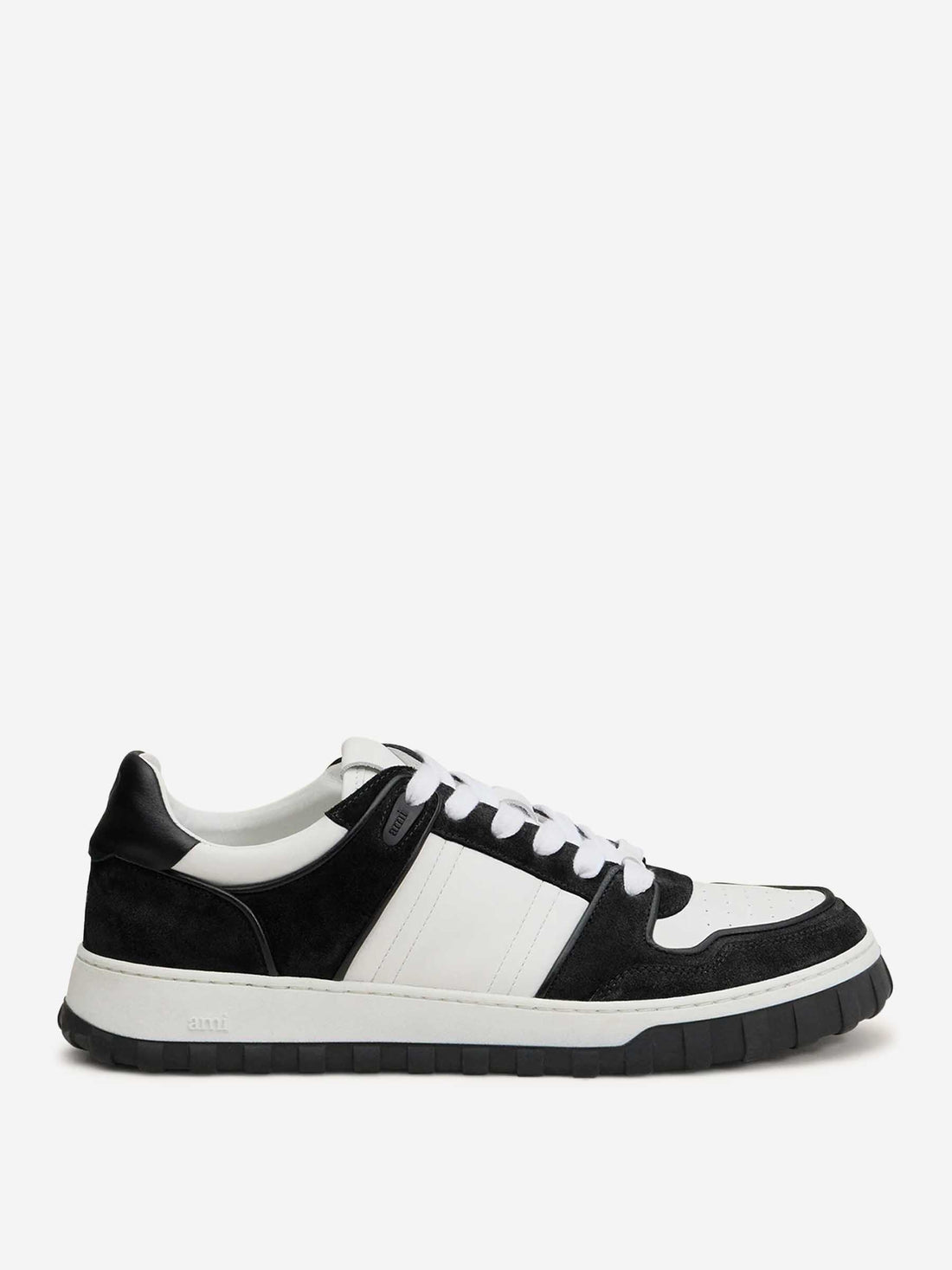 Outlet online Ami Paris Hombre Sneakers Piel Lisa color Blanco Y Negro sku 616-003006 01 - Foto 1