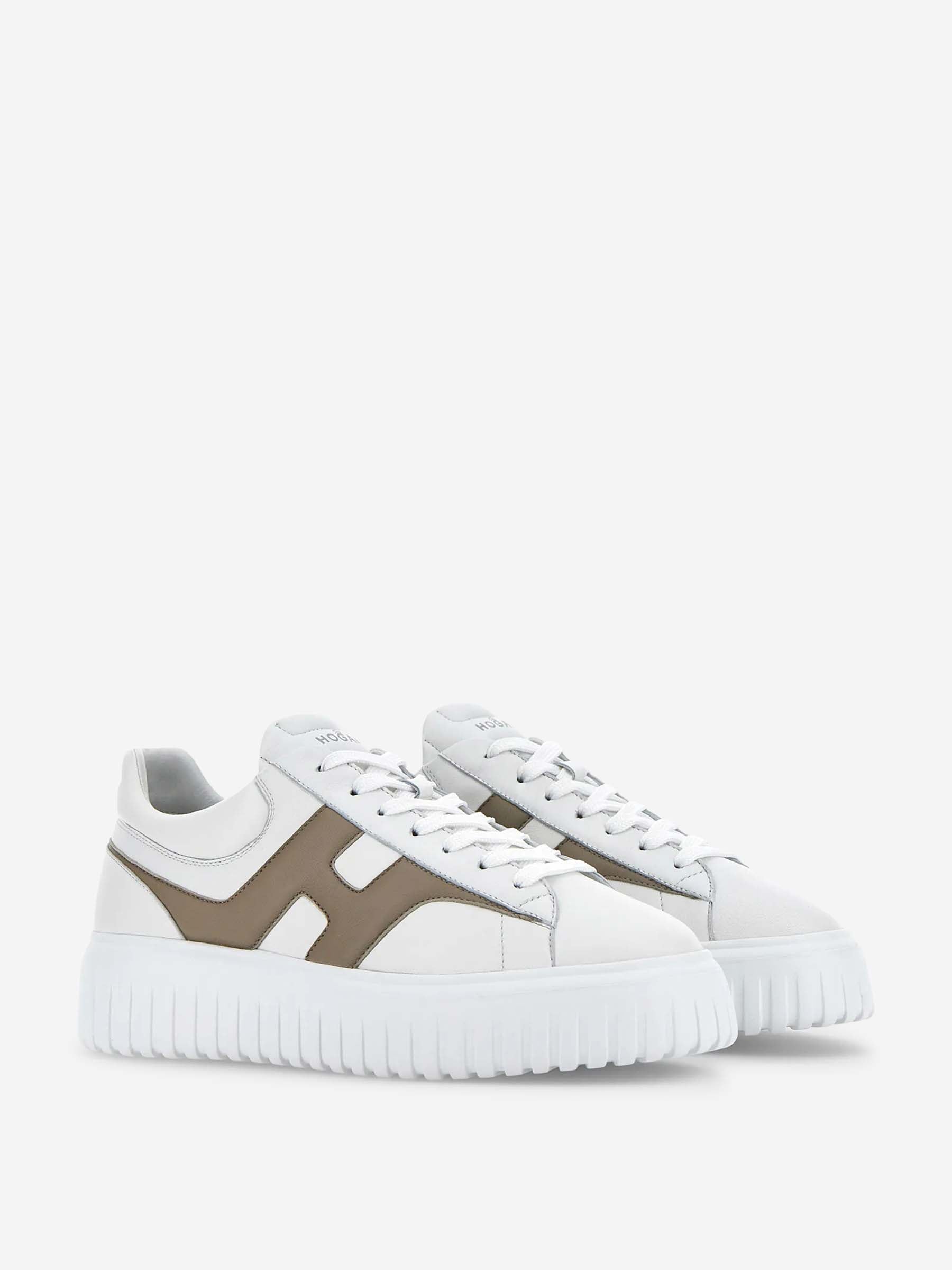 Outlet online Hogan Hombre Sneakers Hogan H-Stripes color Blanco sku 616-003047 01 - Foto 3