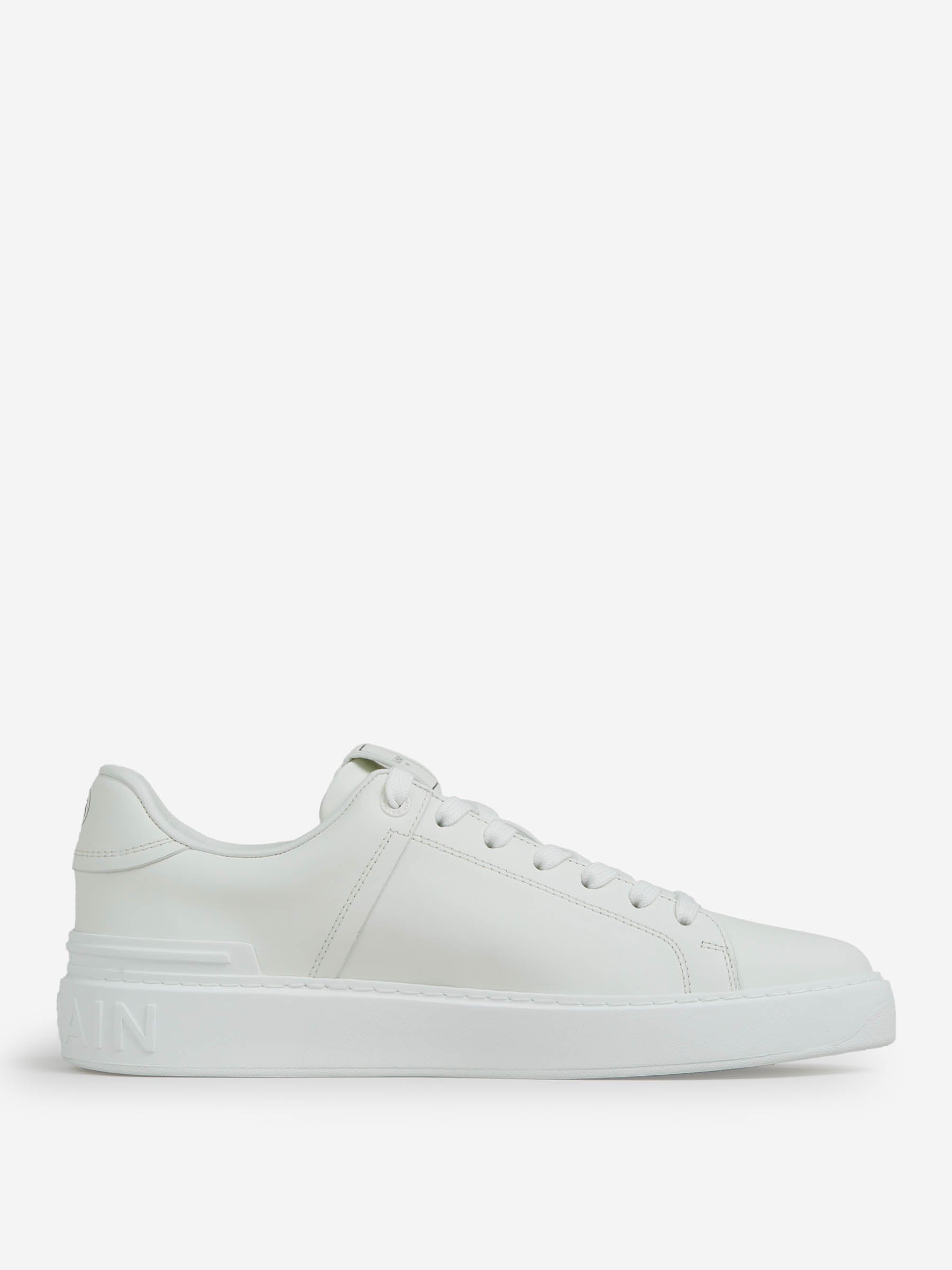 Outlet online Balmain Hombre Sneakers B-Court Piel color Blanco sku 616-003089 02 - Foto 2