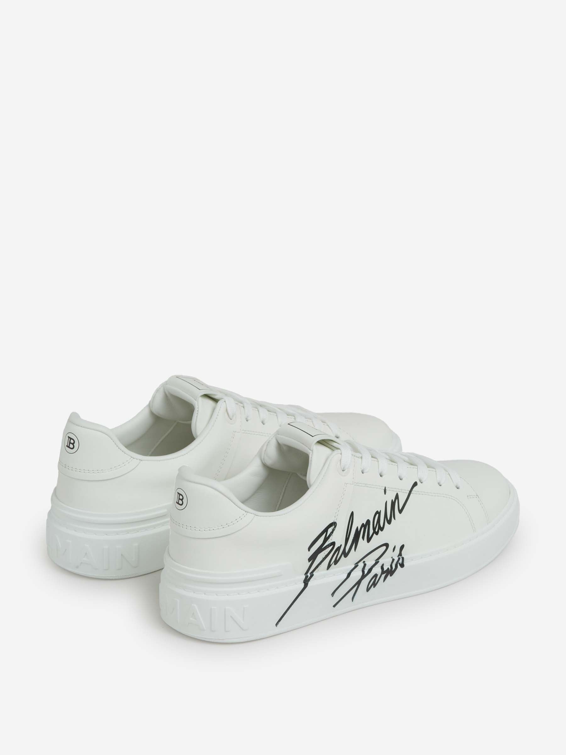 Outlet online Balmain Hombre Sneakers B-Court Piel color Blanco sku 616-003089 02 - Foto 4
