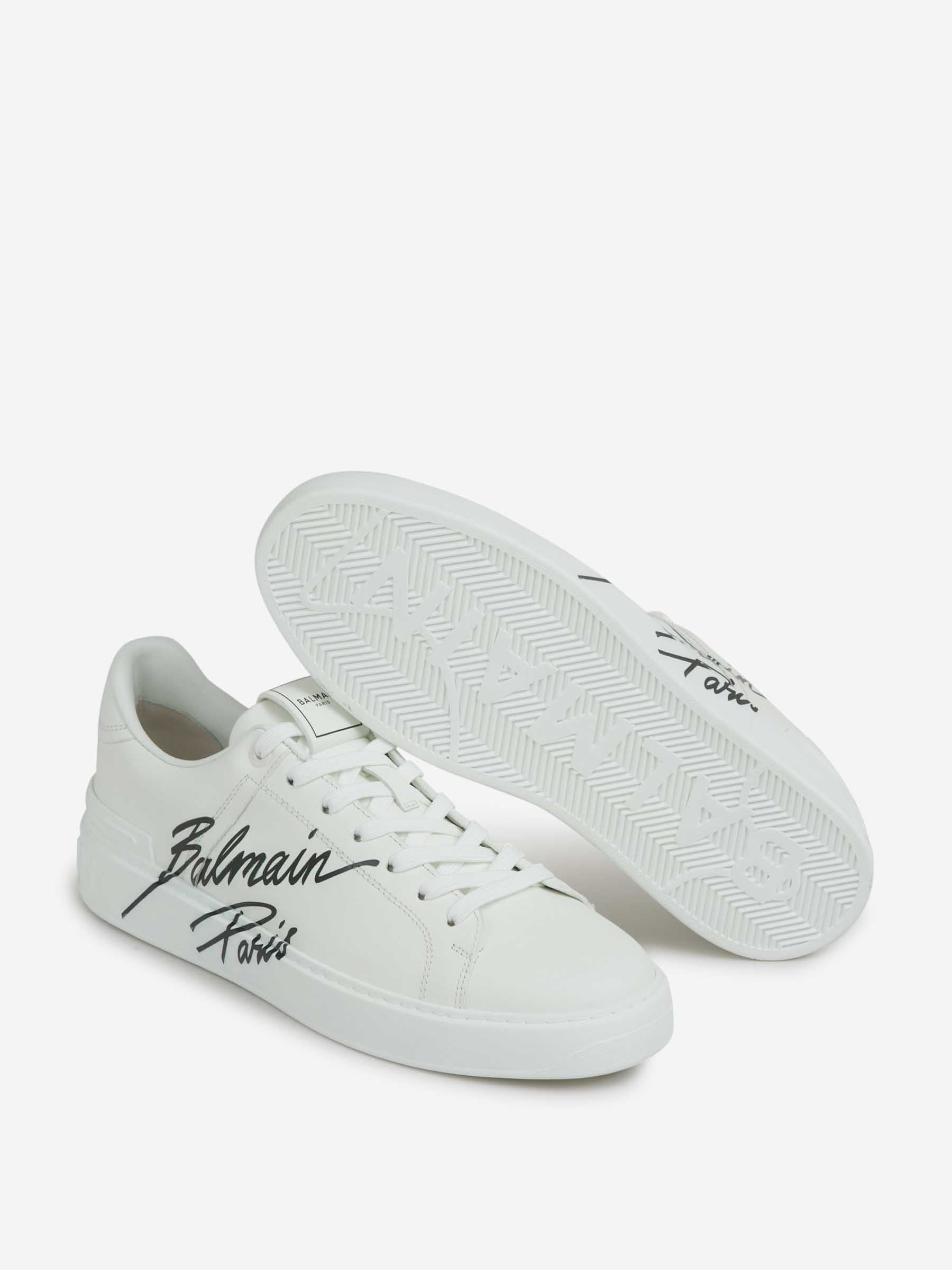 Outlet online Balmain Hombre Sneakers B-Court Piel color Blanco sku 616-003089 02 - Foto 5