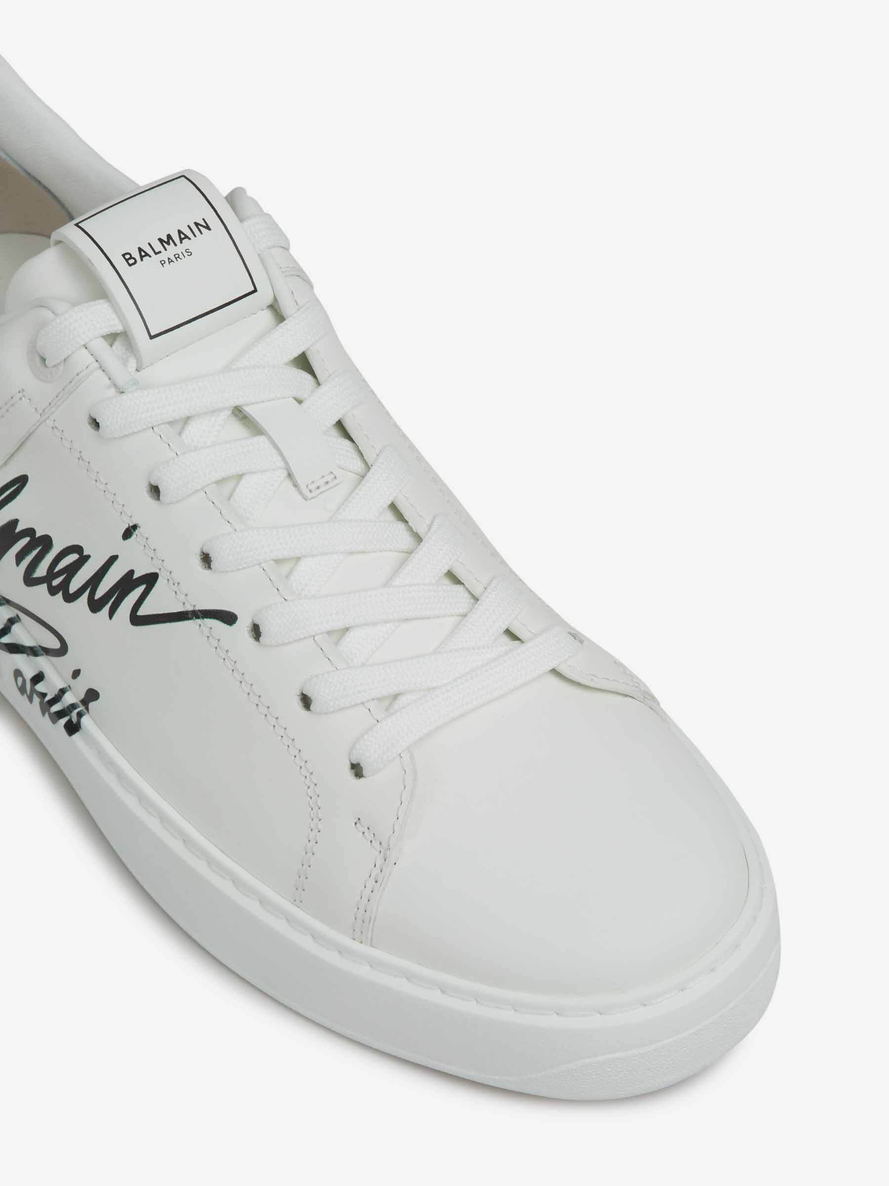 Outlet online Balmain Hombre Sneakers B-Court Piel color Blanco sku 616-003089 02 - Foto 6
