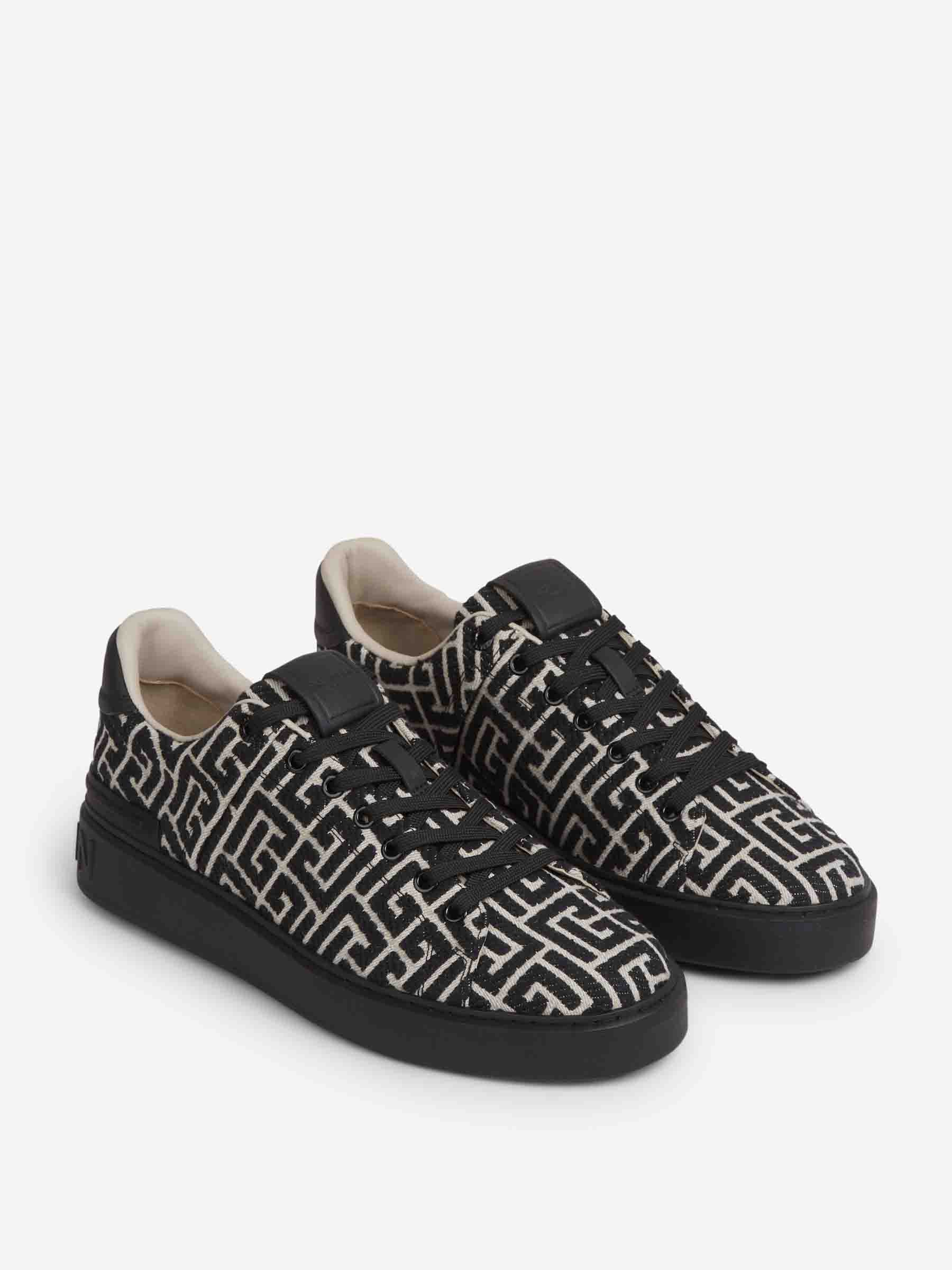 Outlet online Balmain Hombre Zapatillas B-Court Jacquard color Negro sku 616-003171 01 - Foto 2