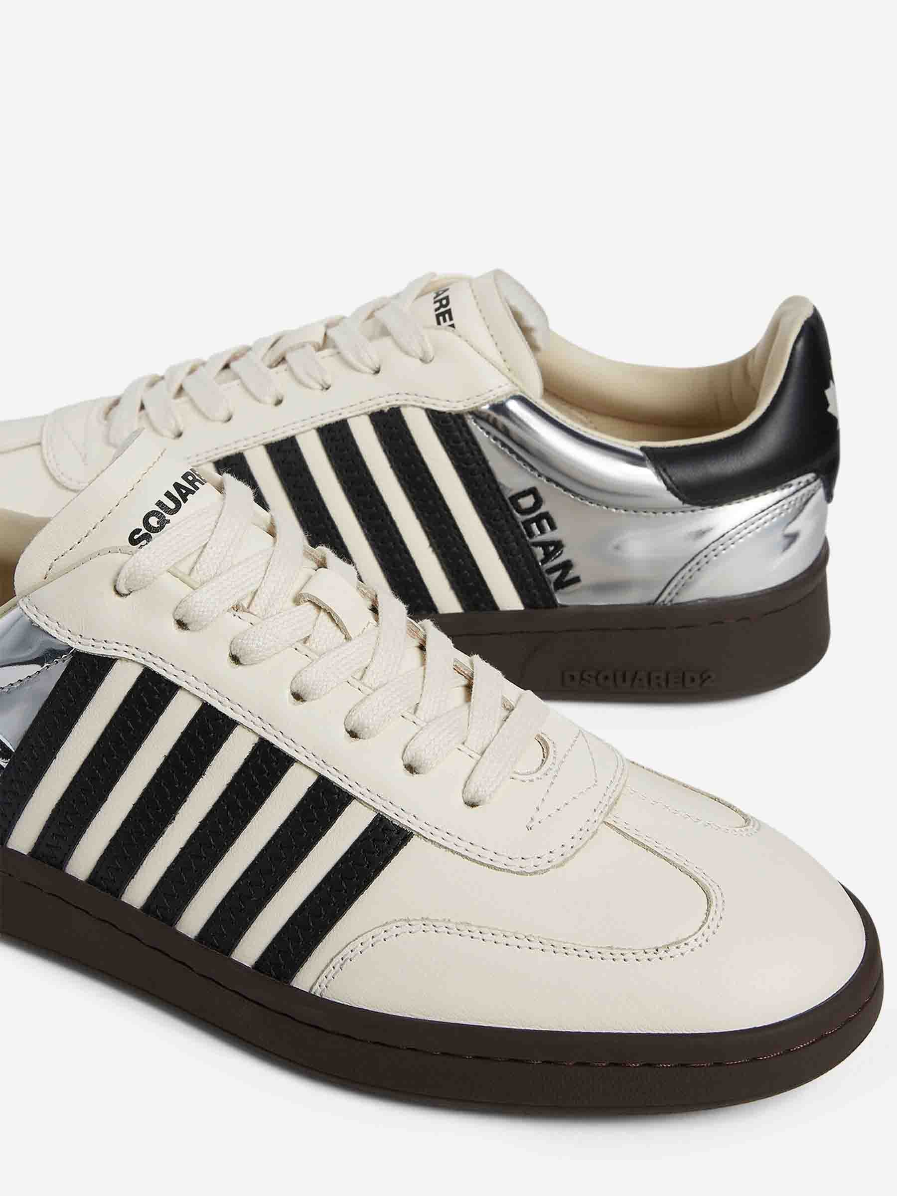 Outlet online Dsquared2 Hombre Zapatillas Boxer color Negro sku 616-003187 02 - Foto 4