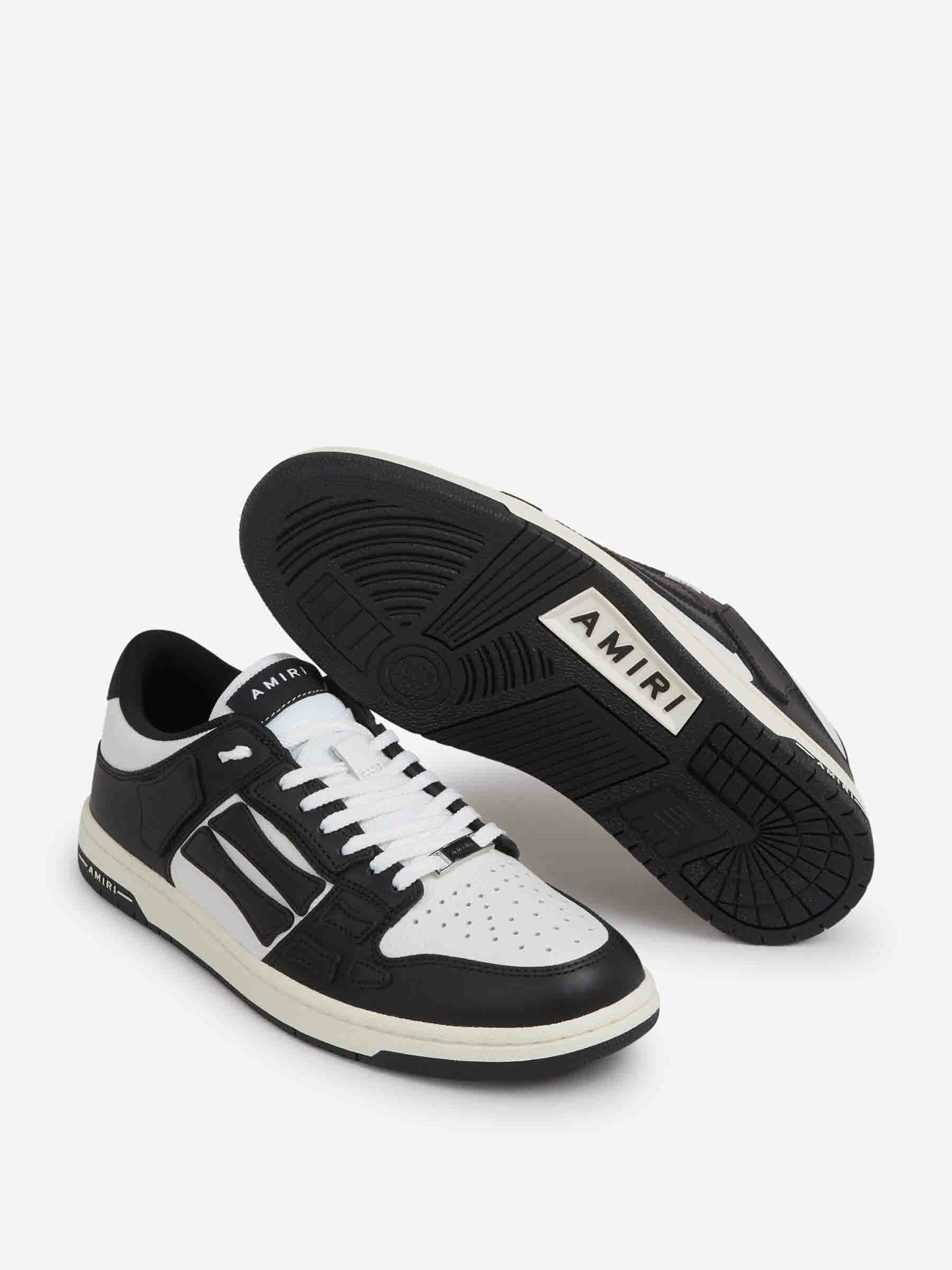 Outlet online Amiri Hombre Zapatillas Skel Top Low color Blanco Y Negro sku 616-003230 01 - Foto 4
