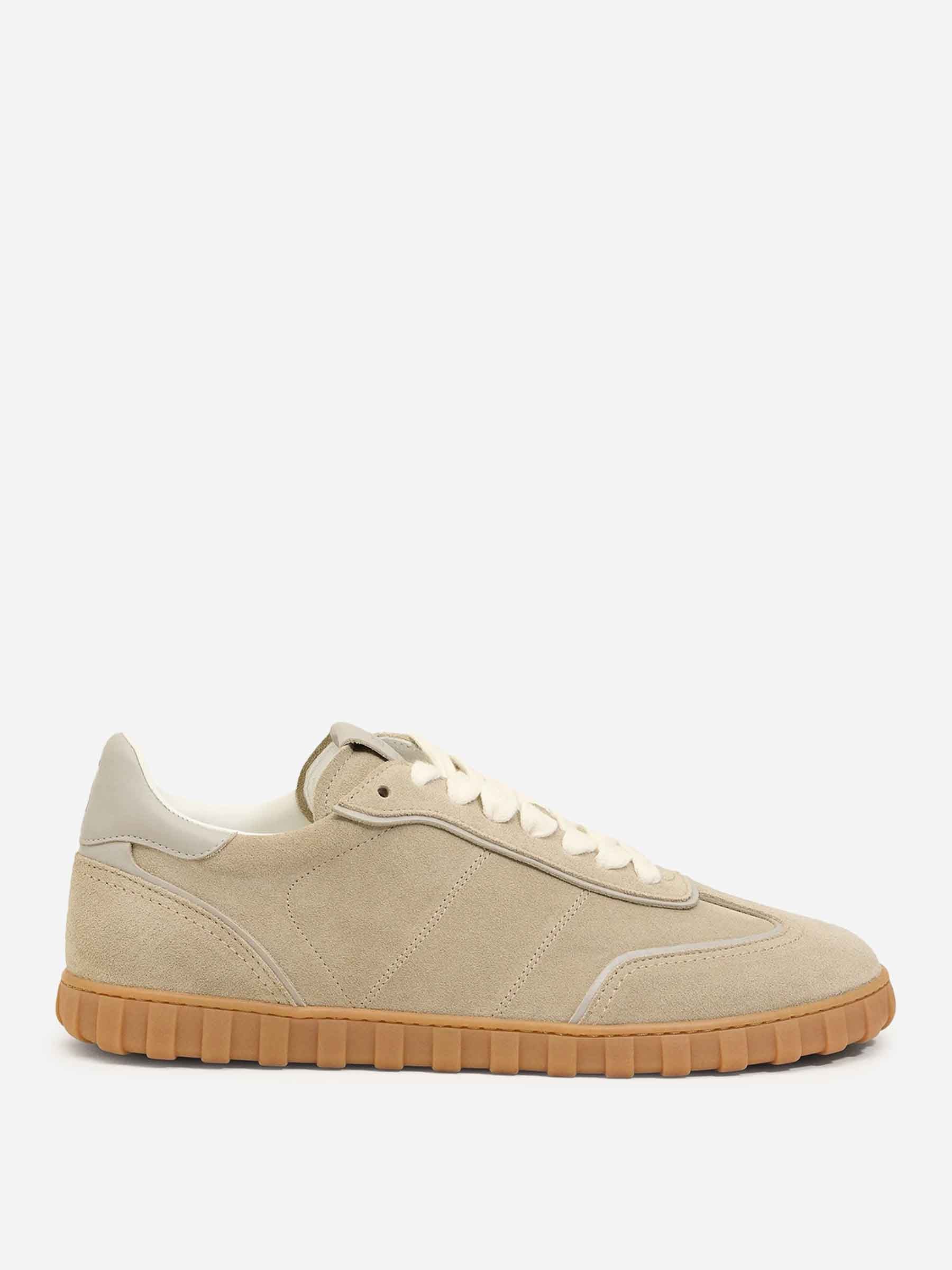 Outlet online Ami Paris Hombre Zapatillas Bajas Cuero color Taupe sku 616-003249 01 - Foto 1
