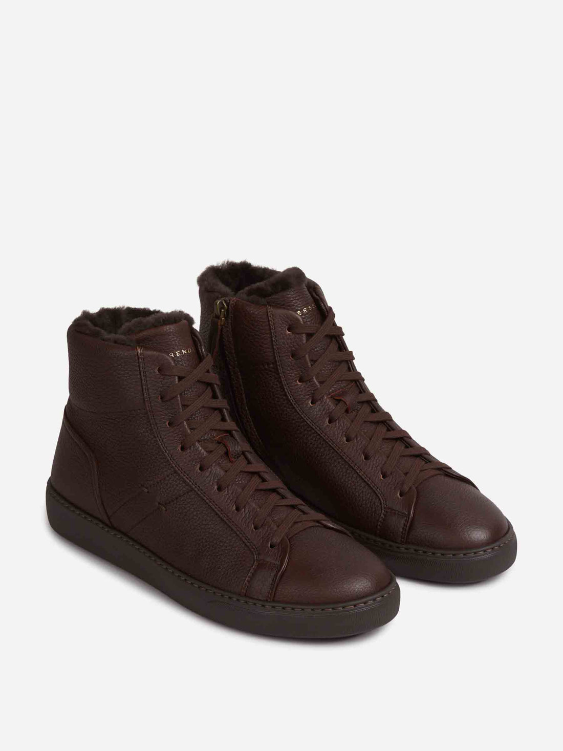 Outlet online Henderson Baracco Hombre Zapatillas Alta Piel color Marrón Oscuro sku 616-003300 01 - Foto 2