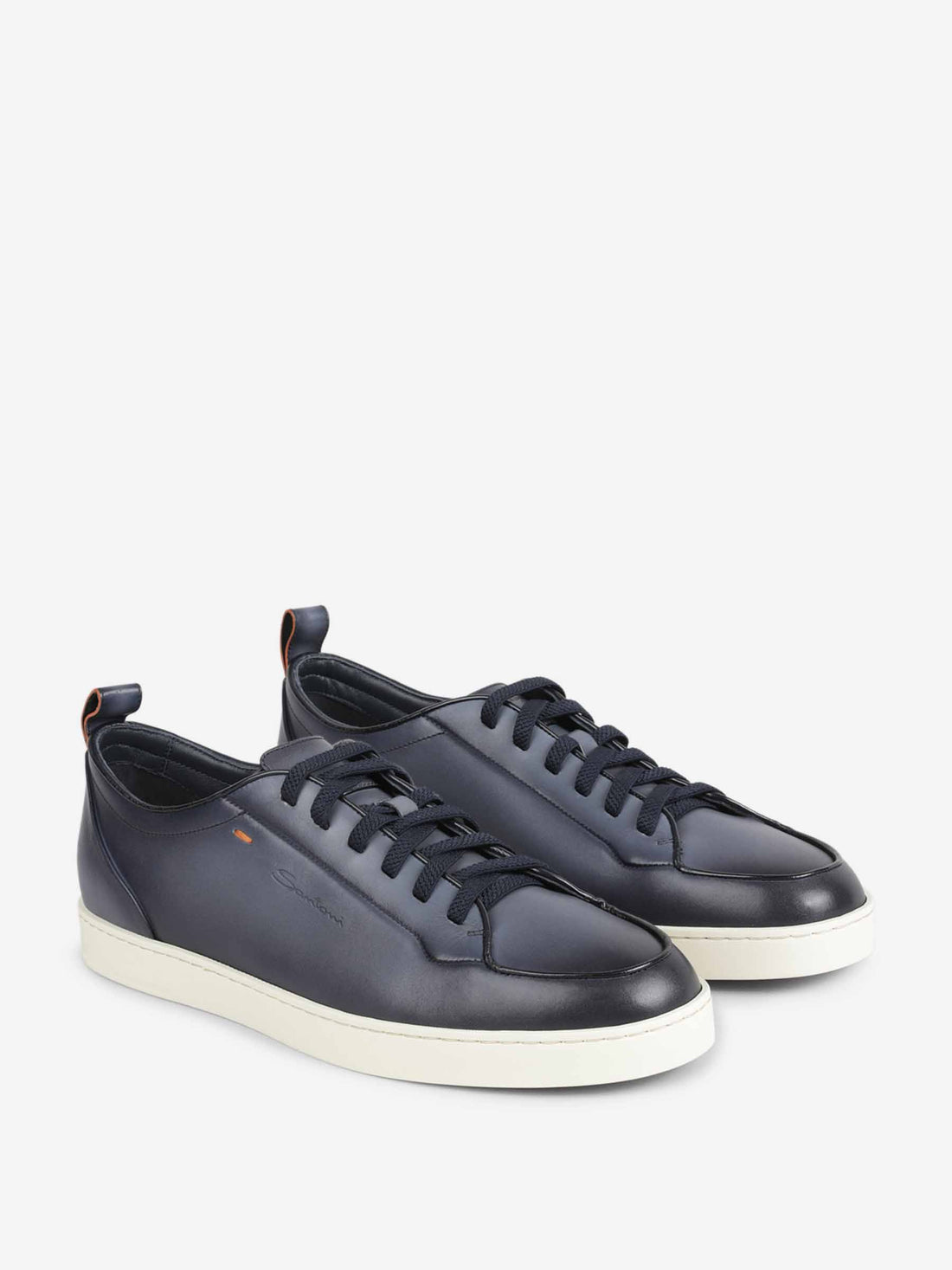 Santoni Hombre Barcelona Zapatillas Deportivas Piel color Azul Marino sku 616-003374 01 - Foto 2
