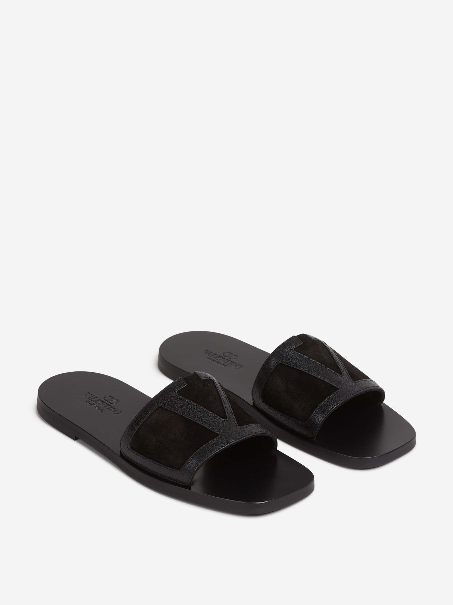 Outlet online Valentino Garavani Hombre Sandalias VLogo color Negro sku 617-000146 01 - Foto 2