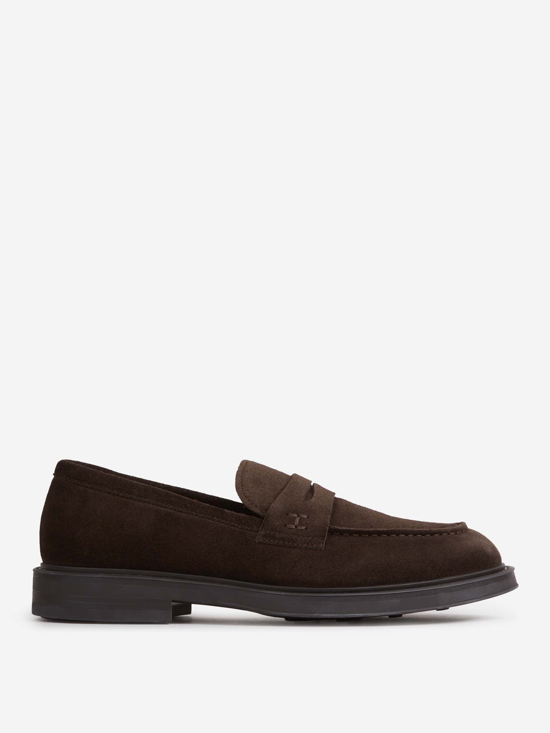 Outlet online Henderson Baracco Hombre Mocasines Piel Ante color Marrón Oscuro sku 618-000012 01 - Foto 1