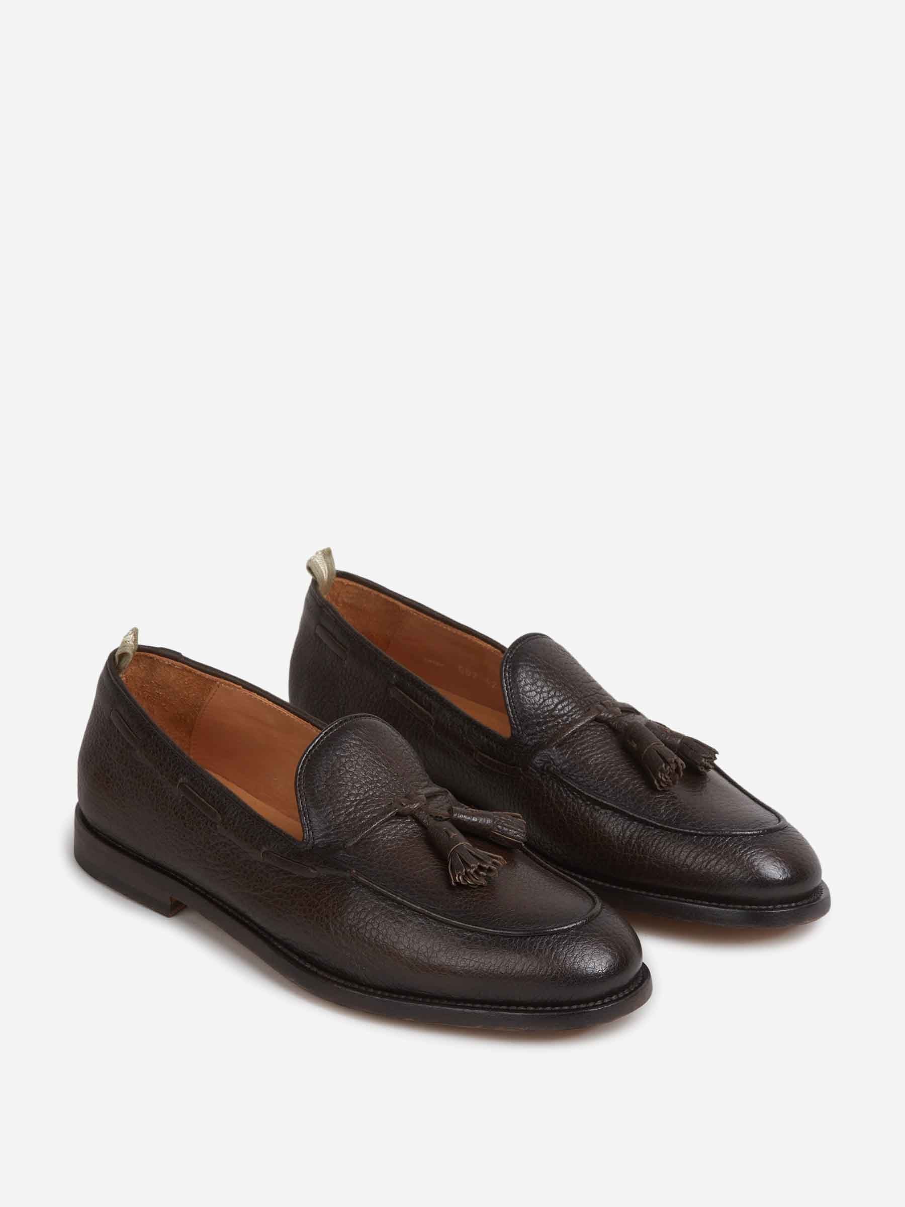 Officine Creative Hombre Barcelona Mocasines Borlas Opera color Marrón Oscuro sku 618-000019 01 - Foto 2