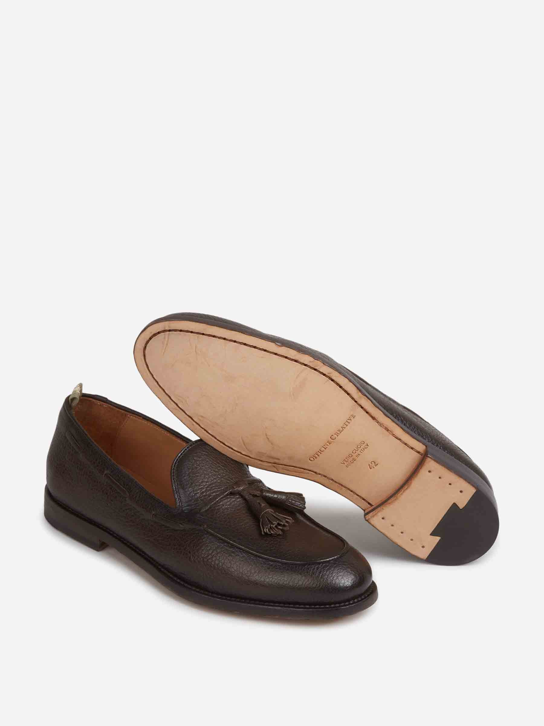 Officine Creative Hombre Barcelona Mocasines Borlas Opera color Marrón Oscuro sku 618-000019 01 - Foto 4