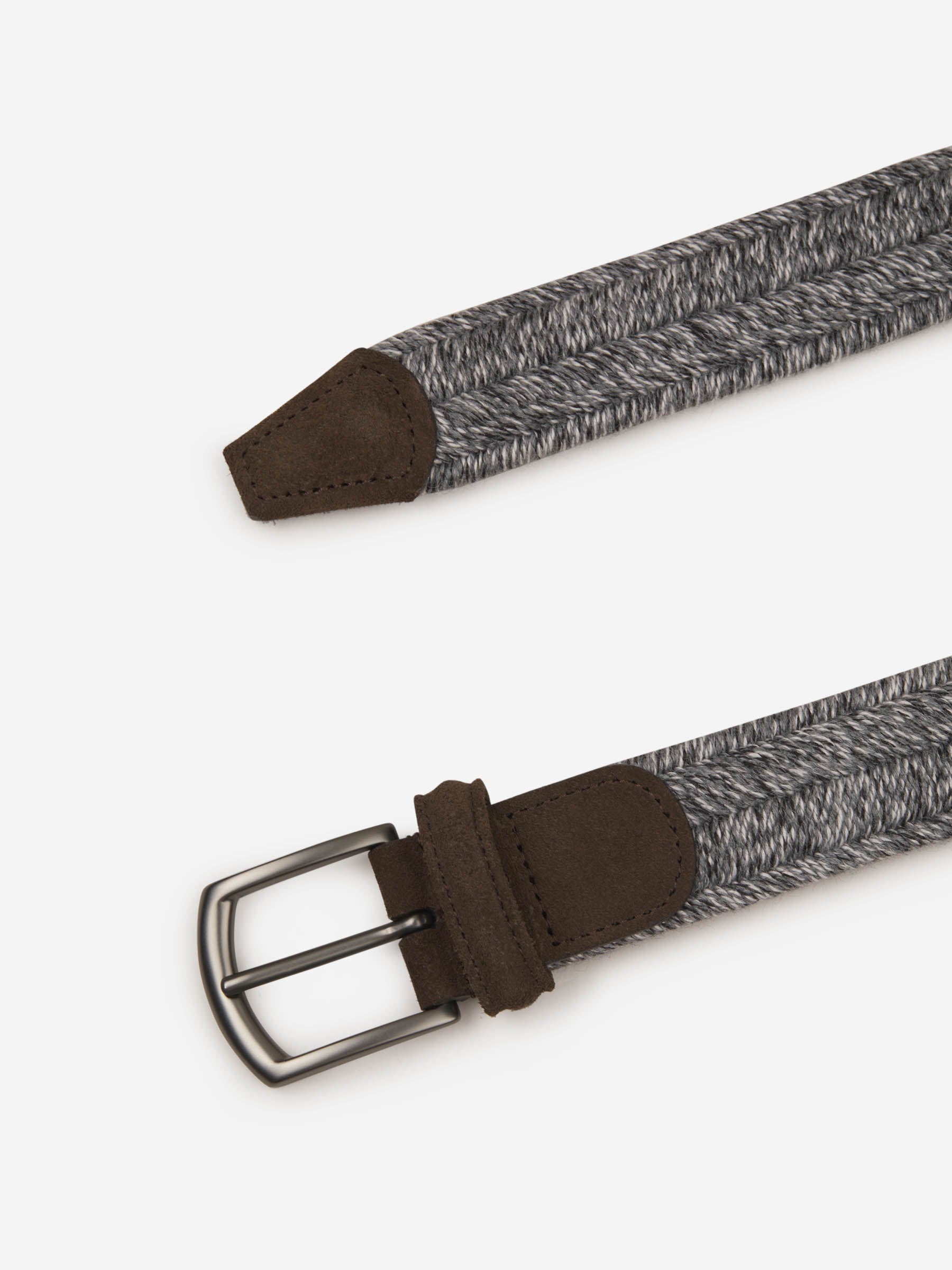 Outlet online Santa Eulalia Hombre Cinturón Entrelazado Piel color Gris Claro sku 621-000226 01 - Foto 2