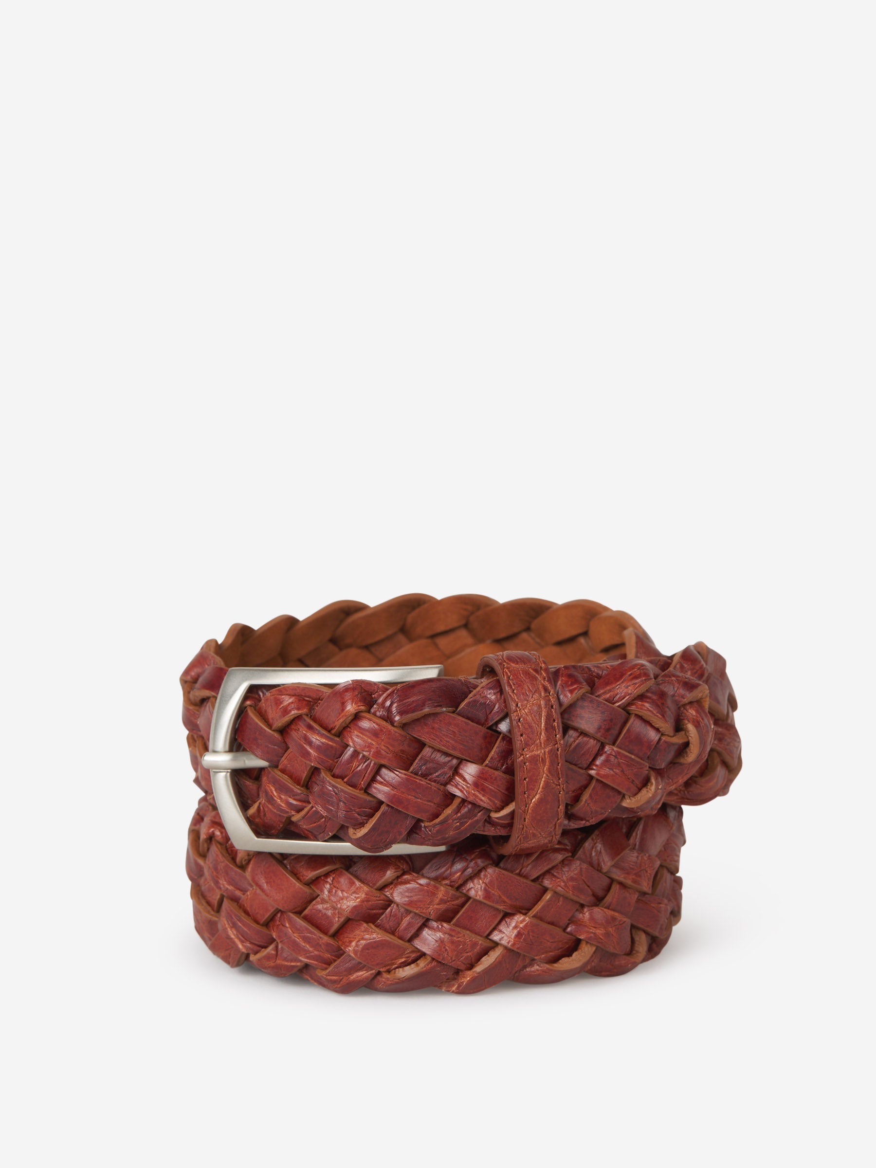 Leather Braided Belt
