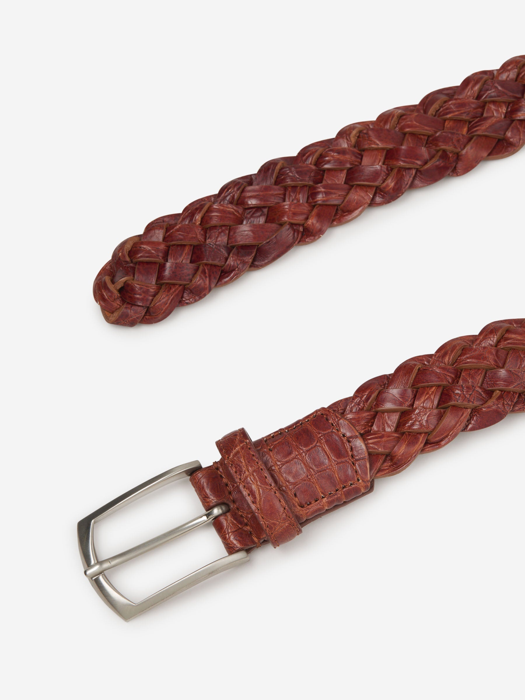 Leather Braided Belt
