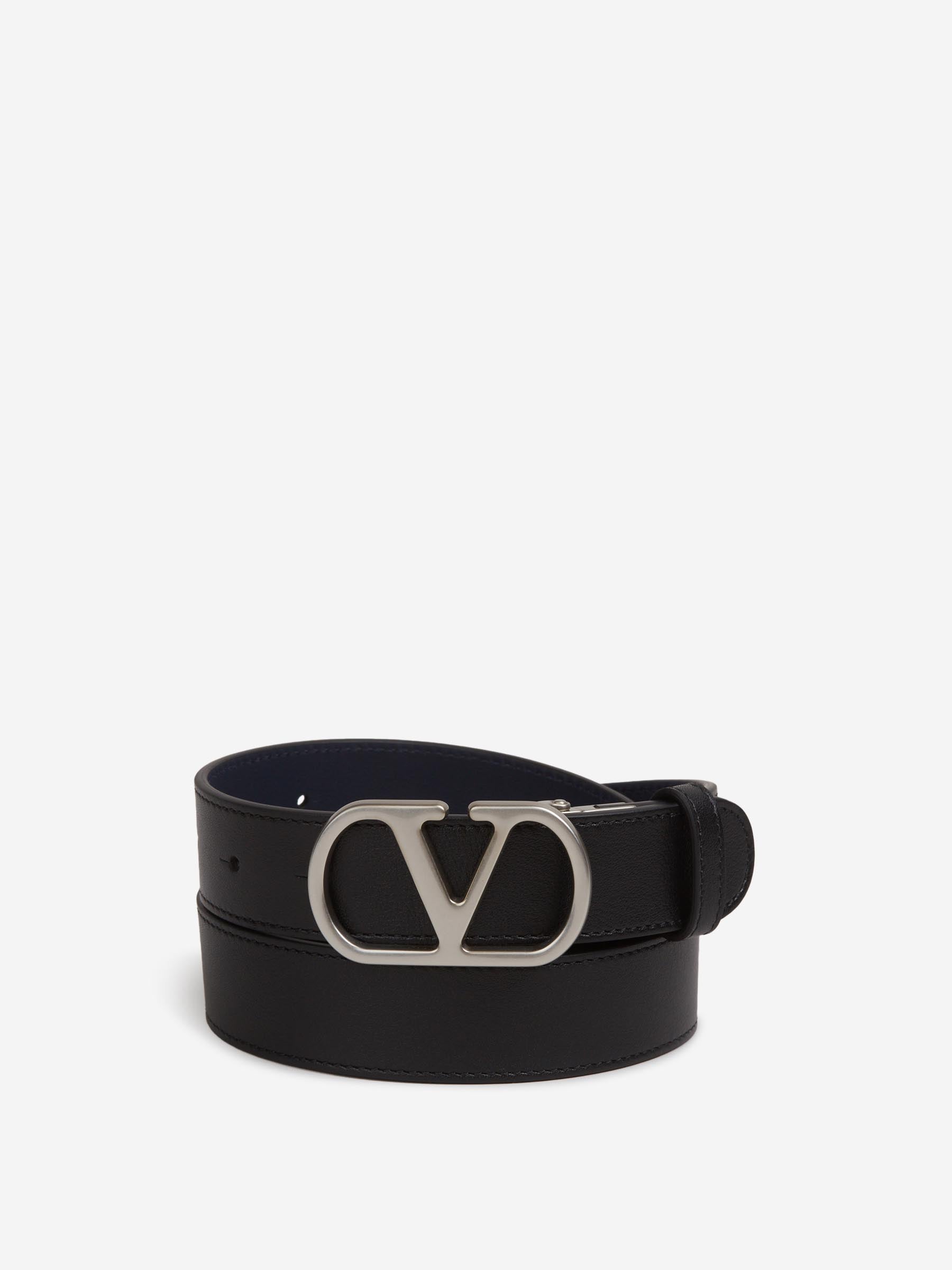 Outlet online Valentino Garavani Hombre Cinturón Cuero VLogo color Negro sku 622-001307 01 - Foto 1