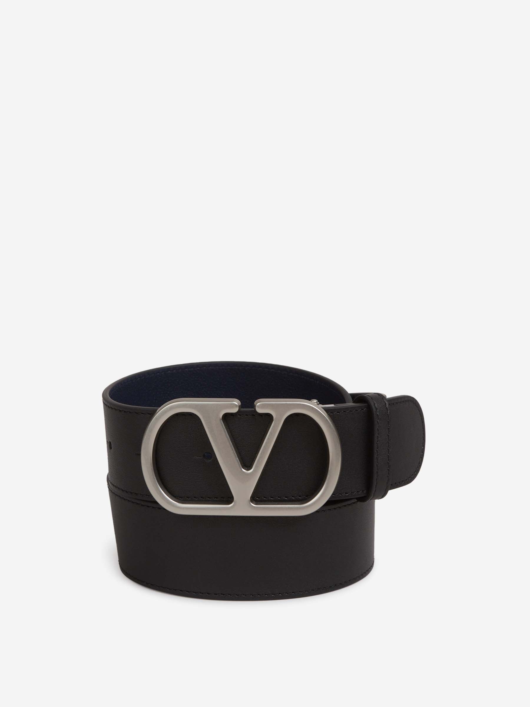 Outlet online Valentino Garavani Hombre Cinturón Cuero VLogo color Negro sku 622-001309 01 - Foto 1