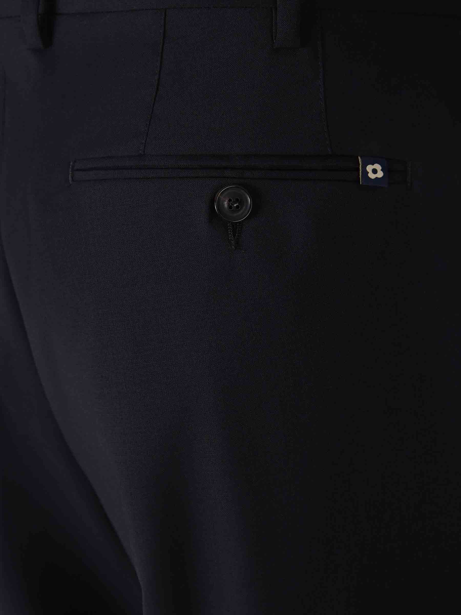 Outlet online Lardini Hombre Pantalones Formales Lana color Negro sku 322-000435 01 - Foto 4