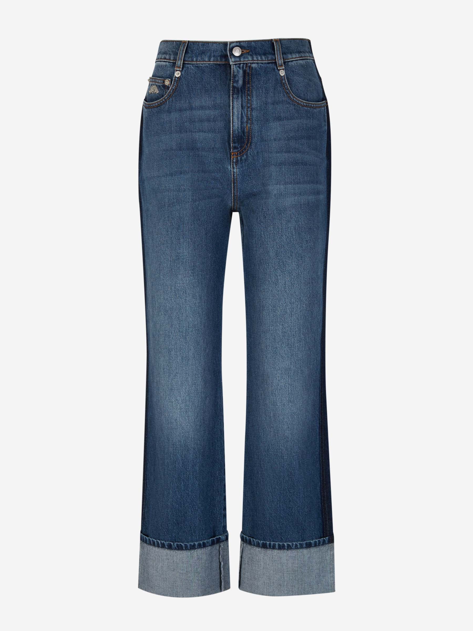 Outlet online McQueen Mujer Jeans Baggy Boyfriend color Azul Denim sku 763-001507 01 - Foto 1
