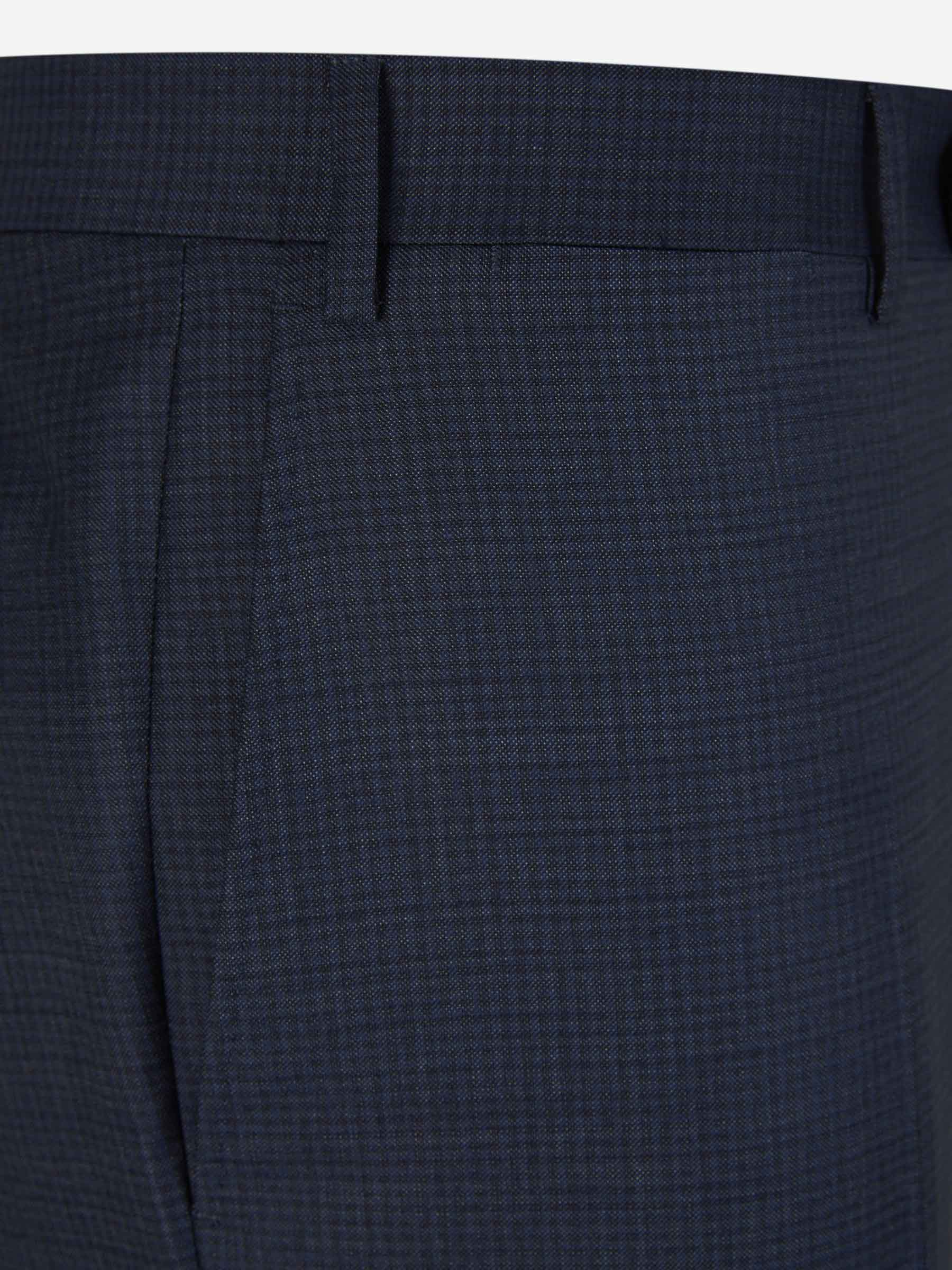 Outlet online Canali Hombre Traje Cuadros Lana color Azul Noche sku 312-002802 01 - Foto 7