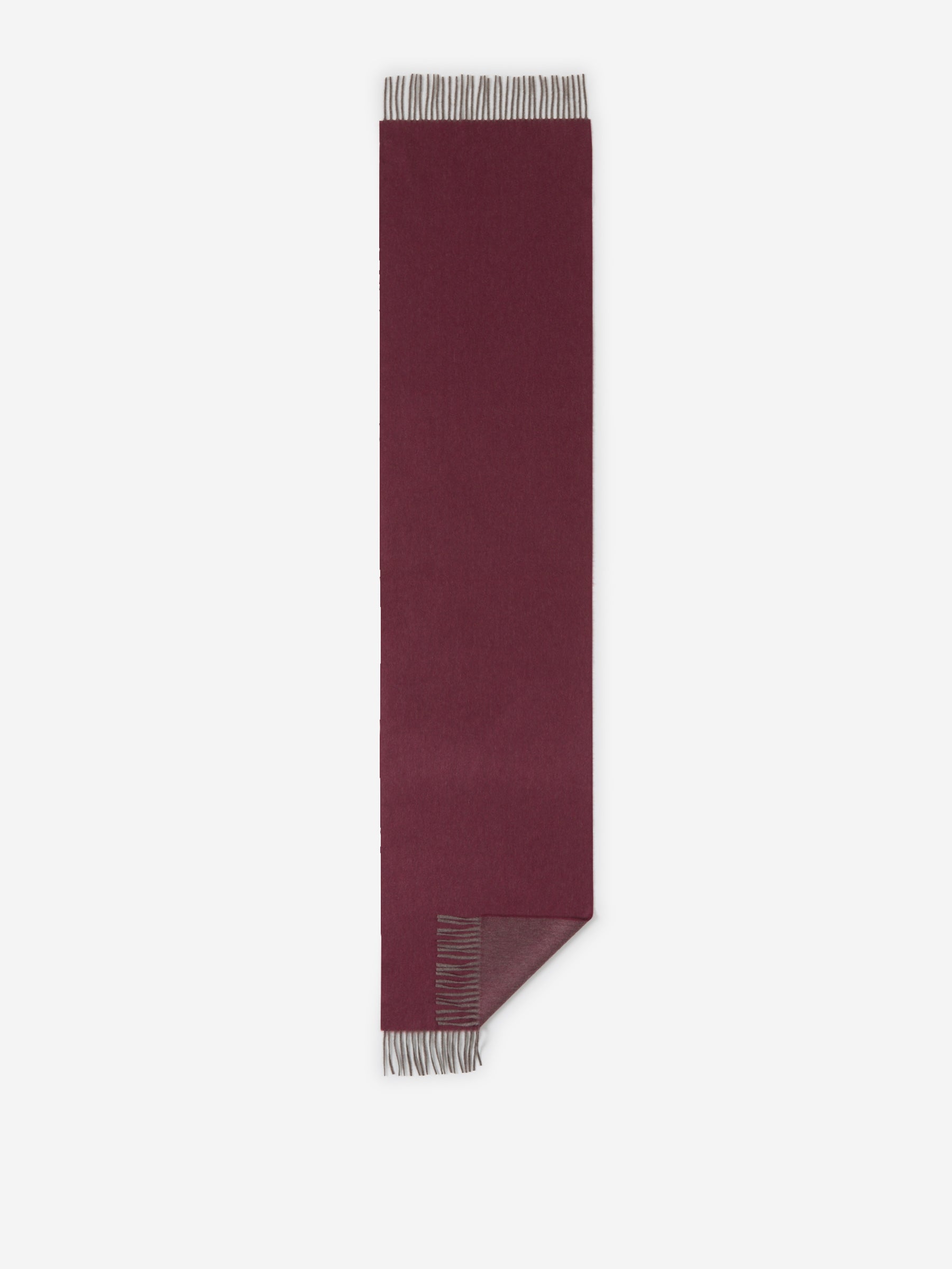 Outlet online Isaia Hombre Bufanda Contraste Cashmere color Rojo sku 630-001155 02 - Foto 4