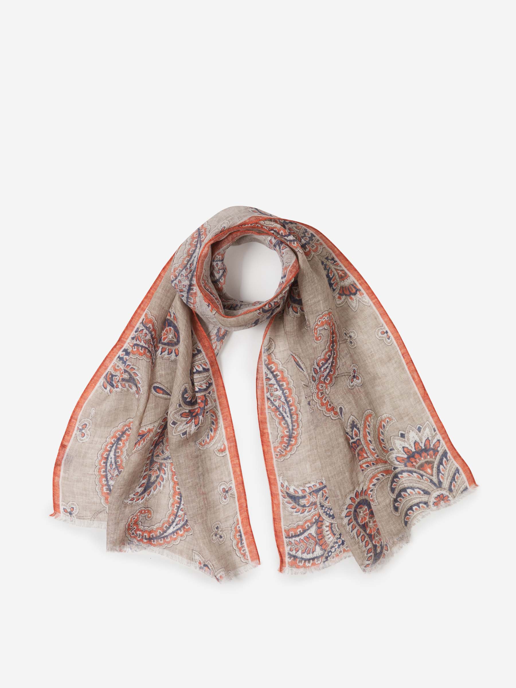 Outlet online Santa Eulalia Hombre Fular Motivo Floral color Rojo sku 630-001335 01 - Foto 2