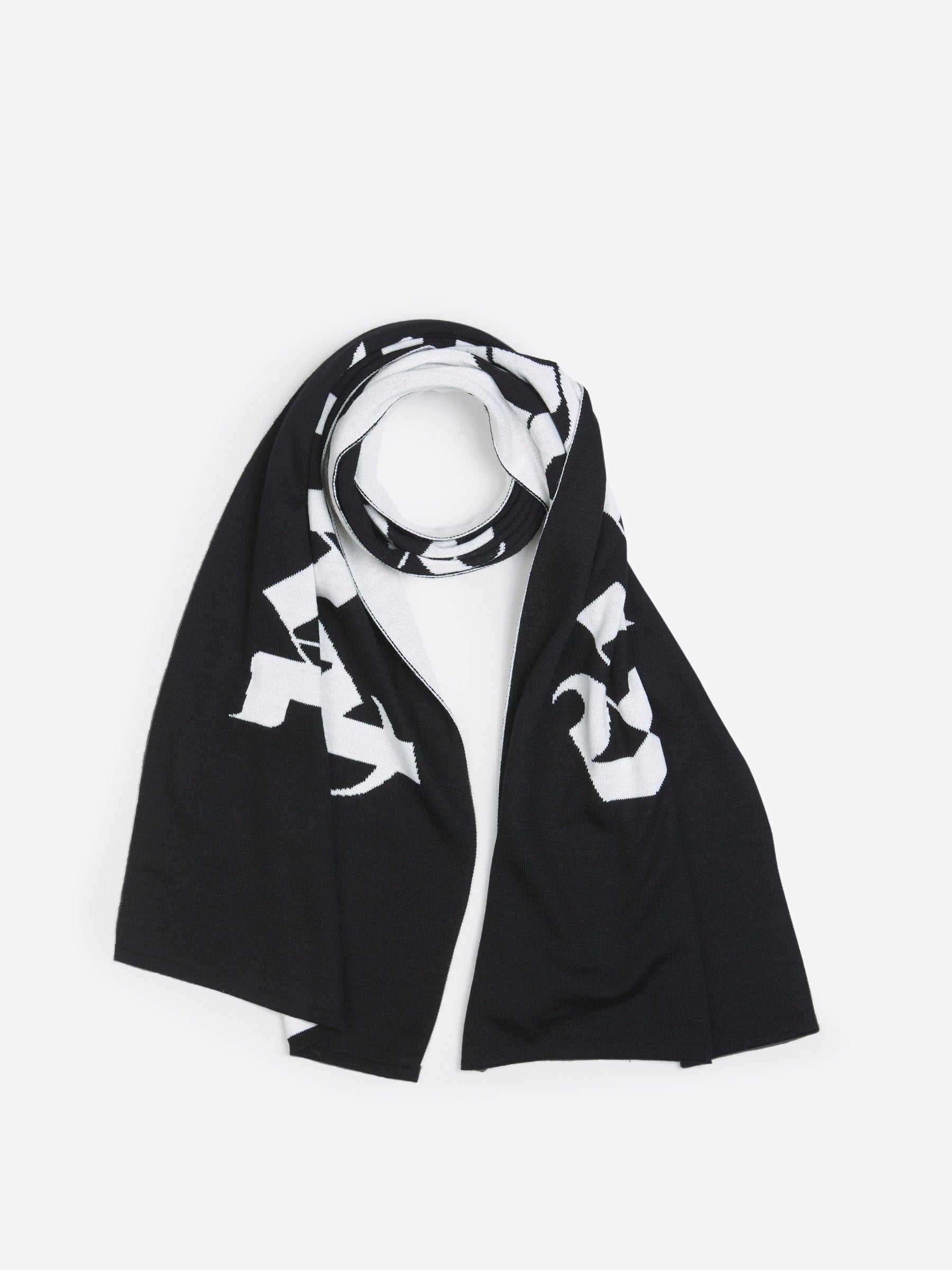 Outlet online Palm Angels Hombre Bufanda Lana Jacquard color Negro sku 630-001373 01 - Foto 1