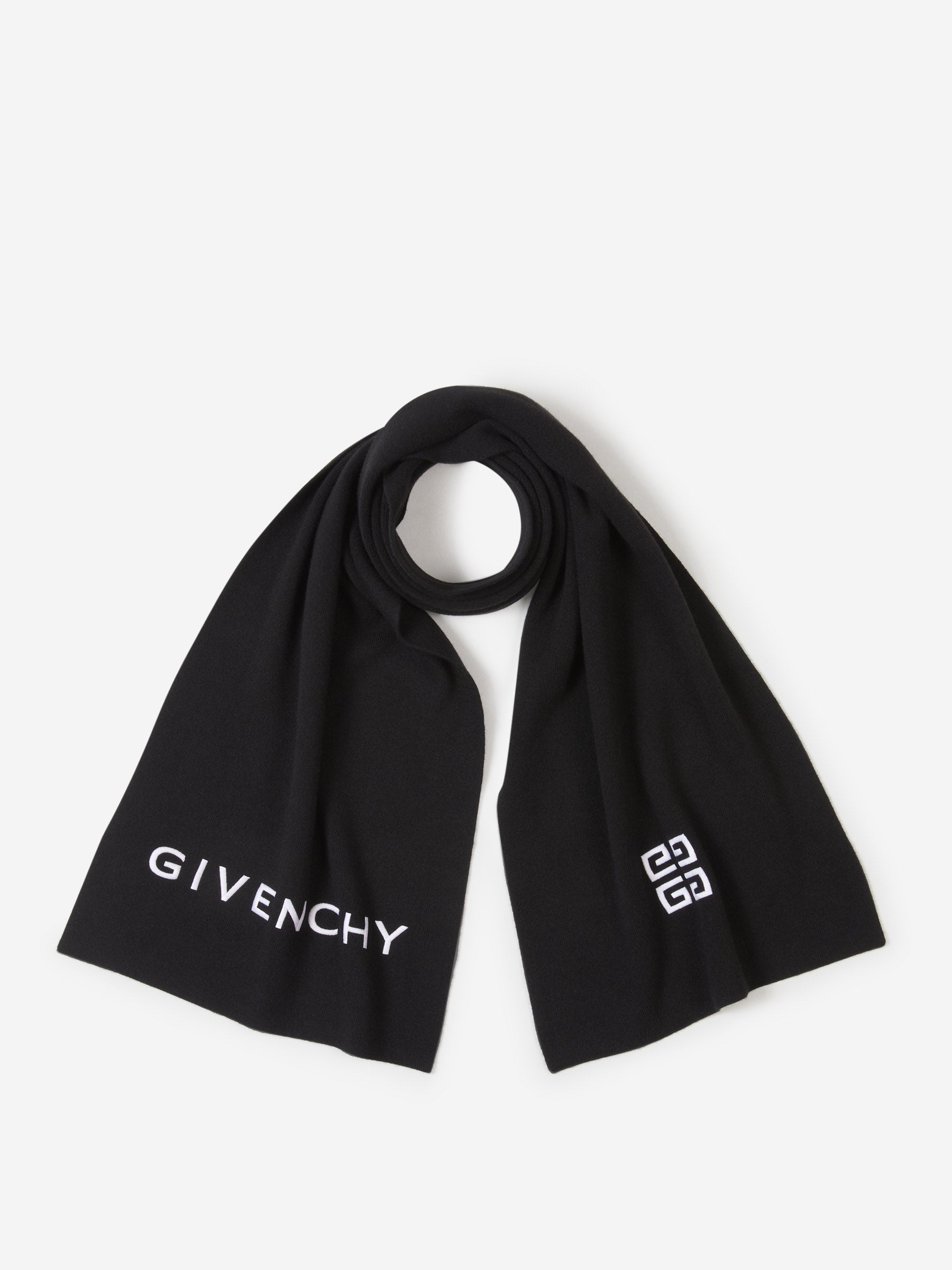 Outlet online Givenchy Hombre Bufanda Lana Y Cashmere color Azul Cielo sku 630-001386 03 - Foto 1
