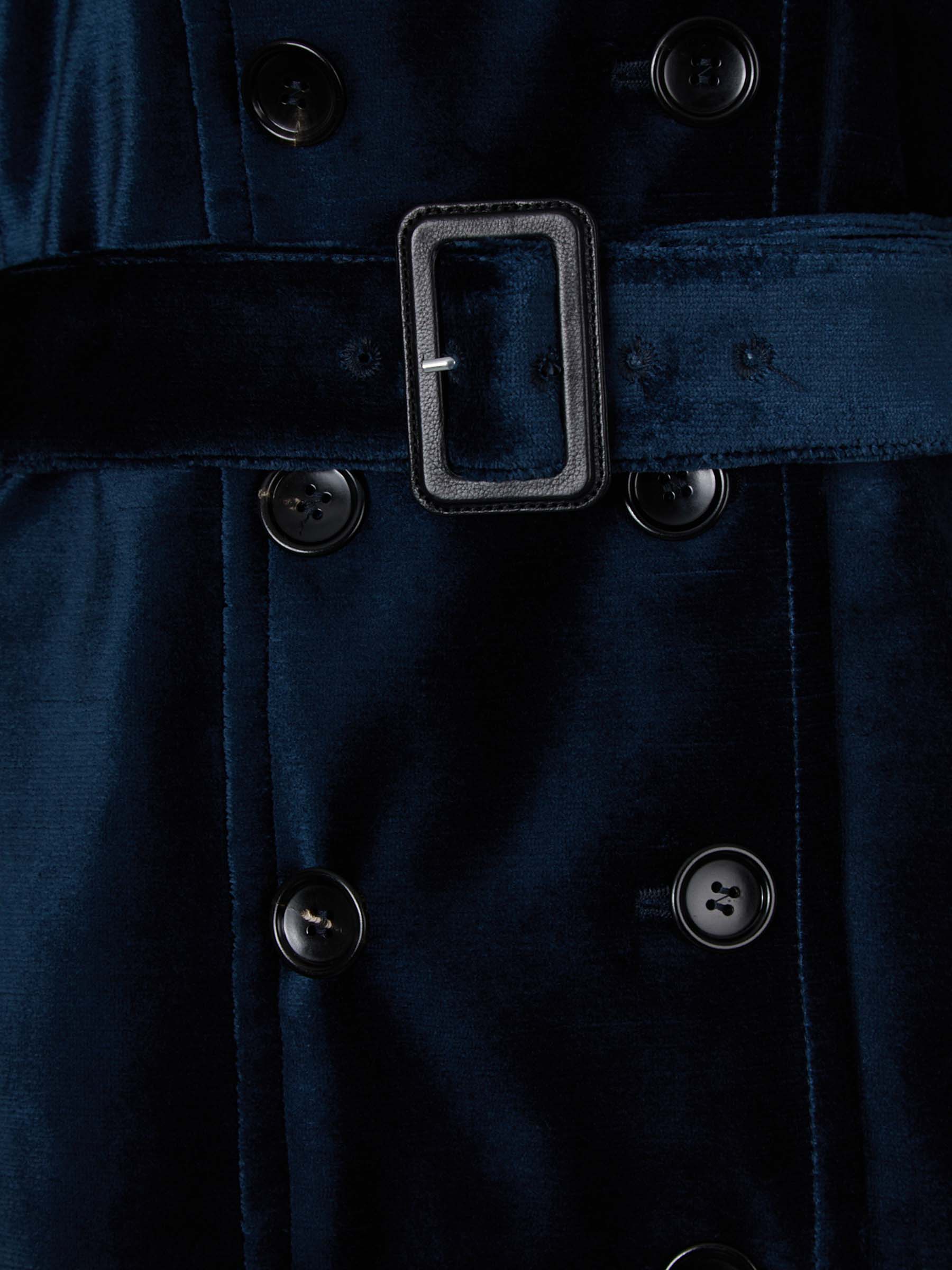 Tom Ford Gabardina Terciopelo color Azul Marino sku 773-000228 01 - Foto 4