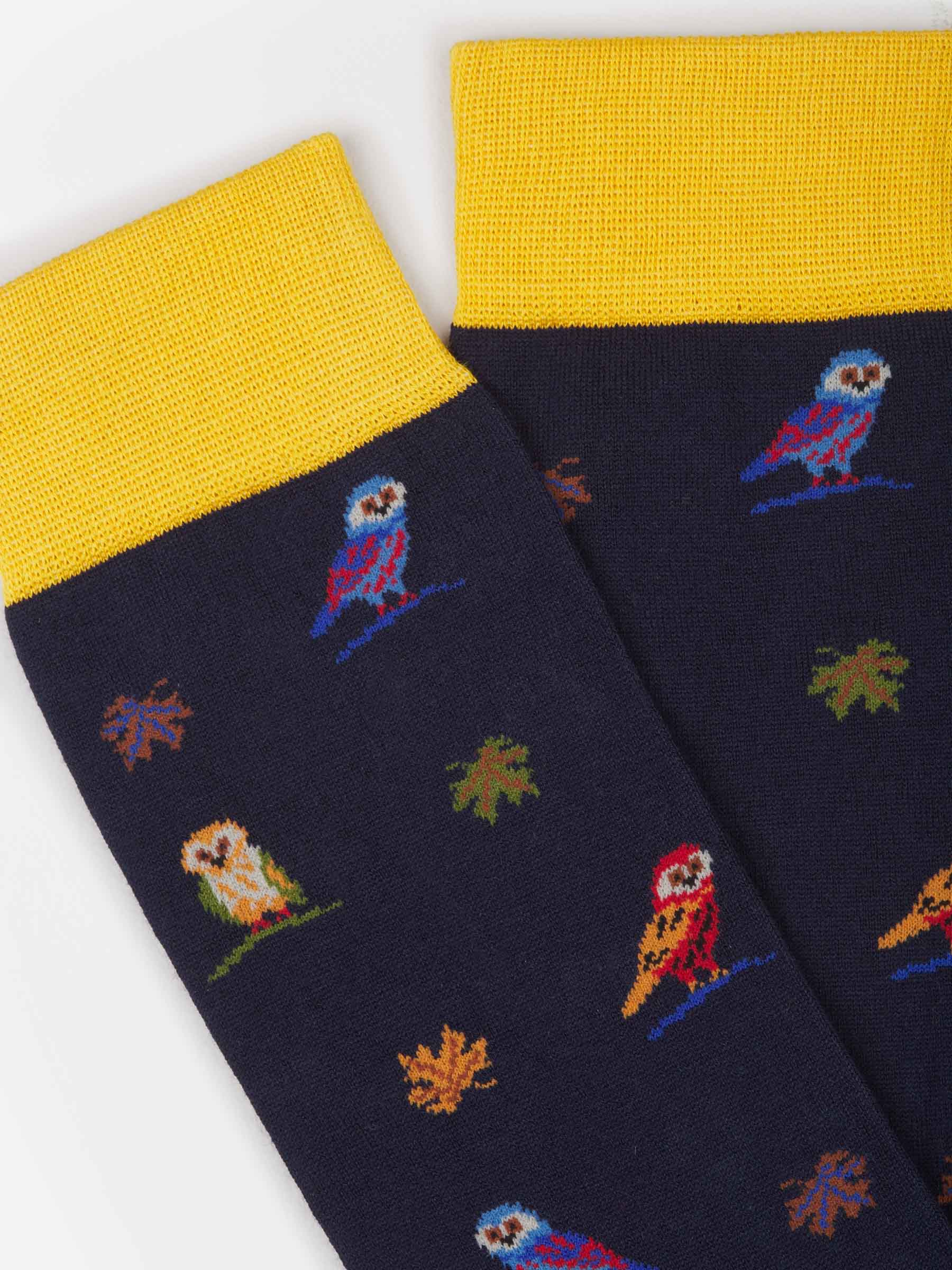 Outlet online Gallo Hombre Calcetines Búho Algodón color Azul Marino sku 641-000168 01 - Foto 2