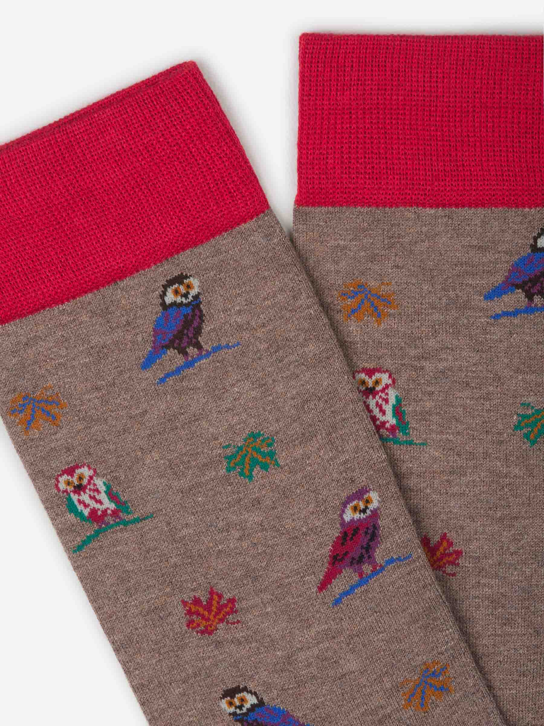 Outlet online Gallo Hombre Calcetines Búho Algodón color Azul Marino sku 641-000168 01 - Foto 4