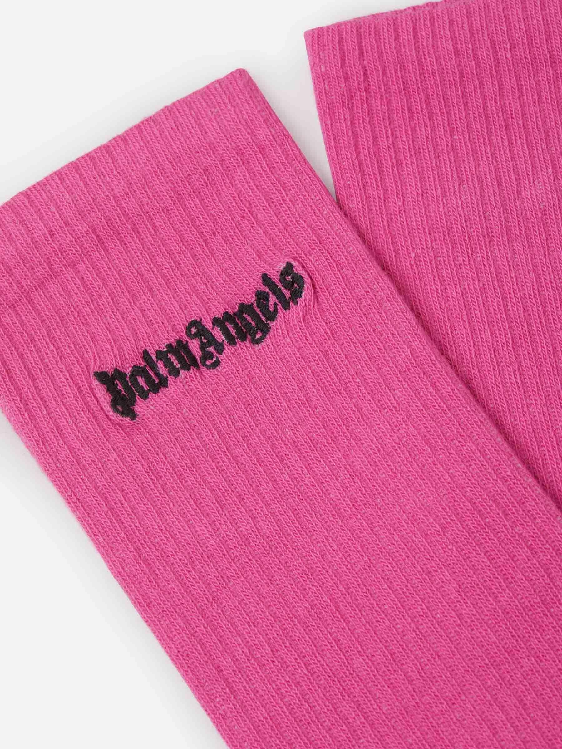 Palm Angels Calcetines Logo Canalé color Negro sku 642-000447 02 - Foto 6