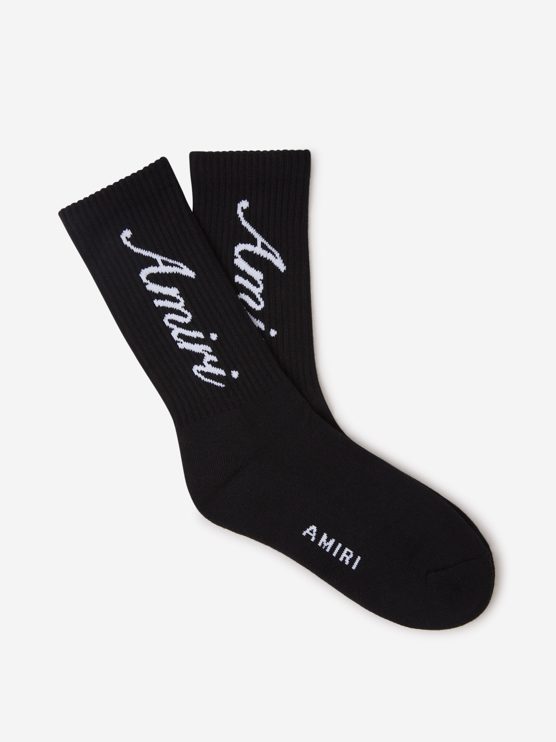 Outlet online Amiri Hombre Calcetines Jacquard Logo color Negro sku 642-000450 01 - Foto 3