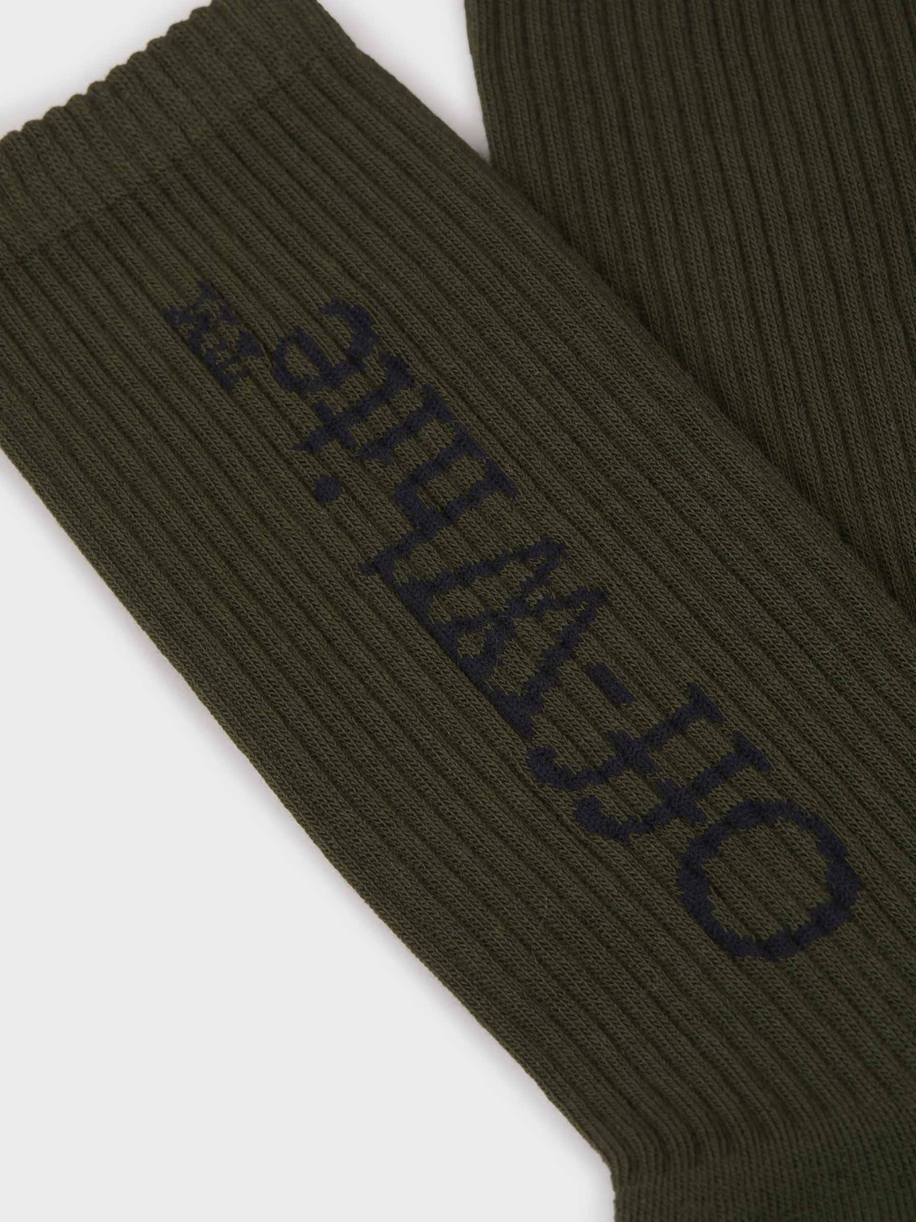 Outlet online Off-White Hombre Calcetines Jacquard Logo color Gris Oscuro sku 642-000452 02 - Foto 4