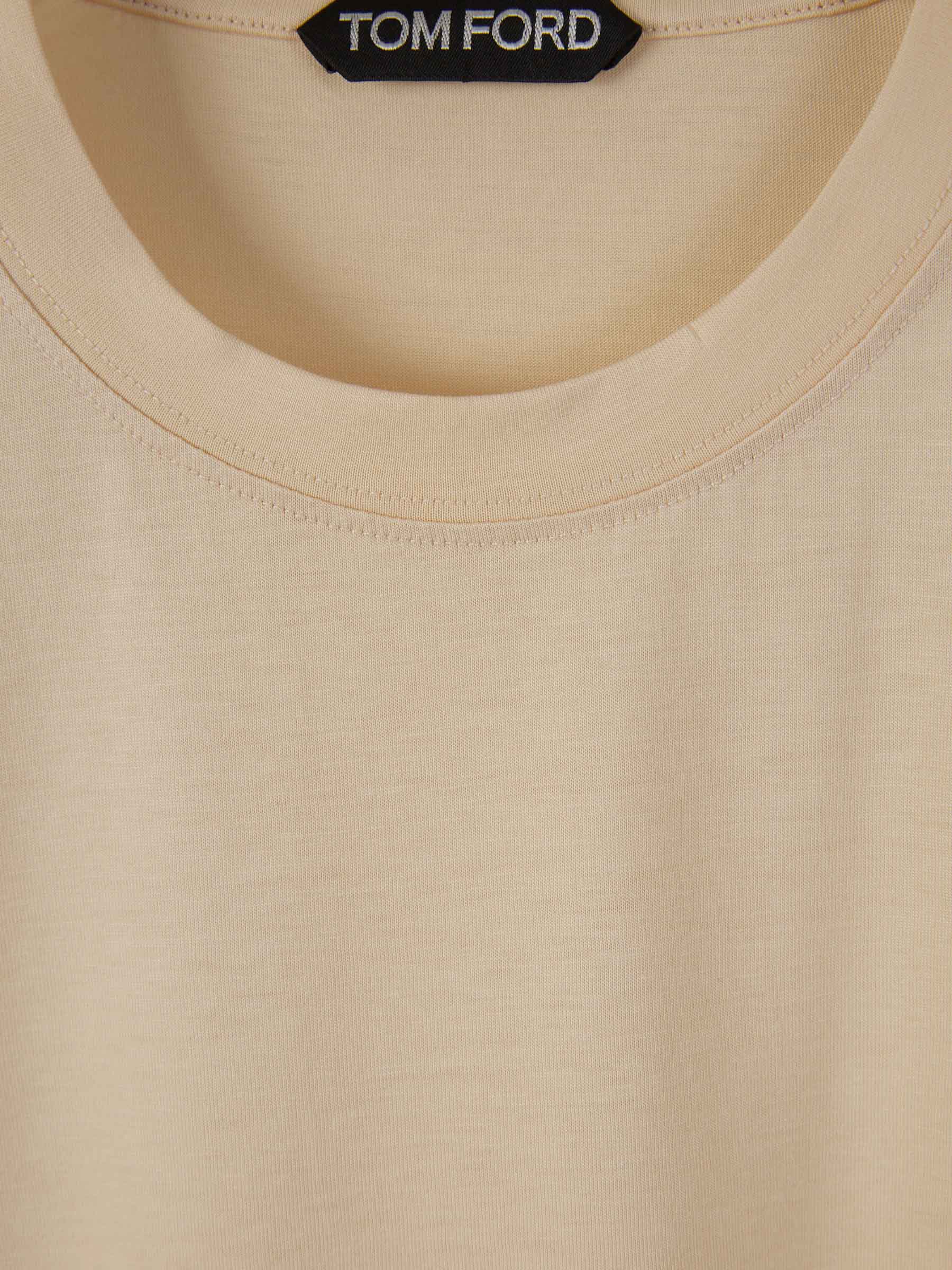 Outlet online Tom Ford Hombre Camiseta Lisa color Naranja Claro sku 553-003569 08 - Foto 3