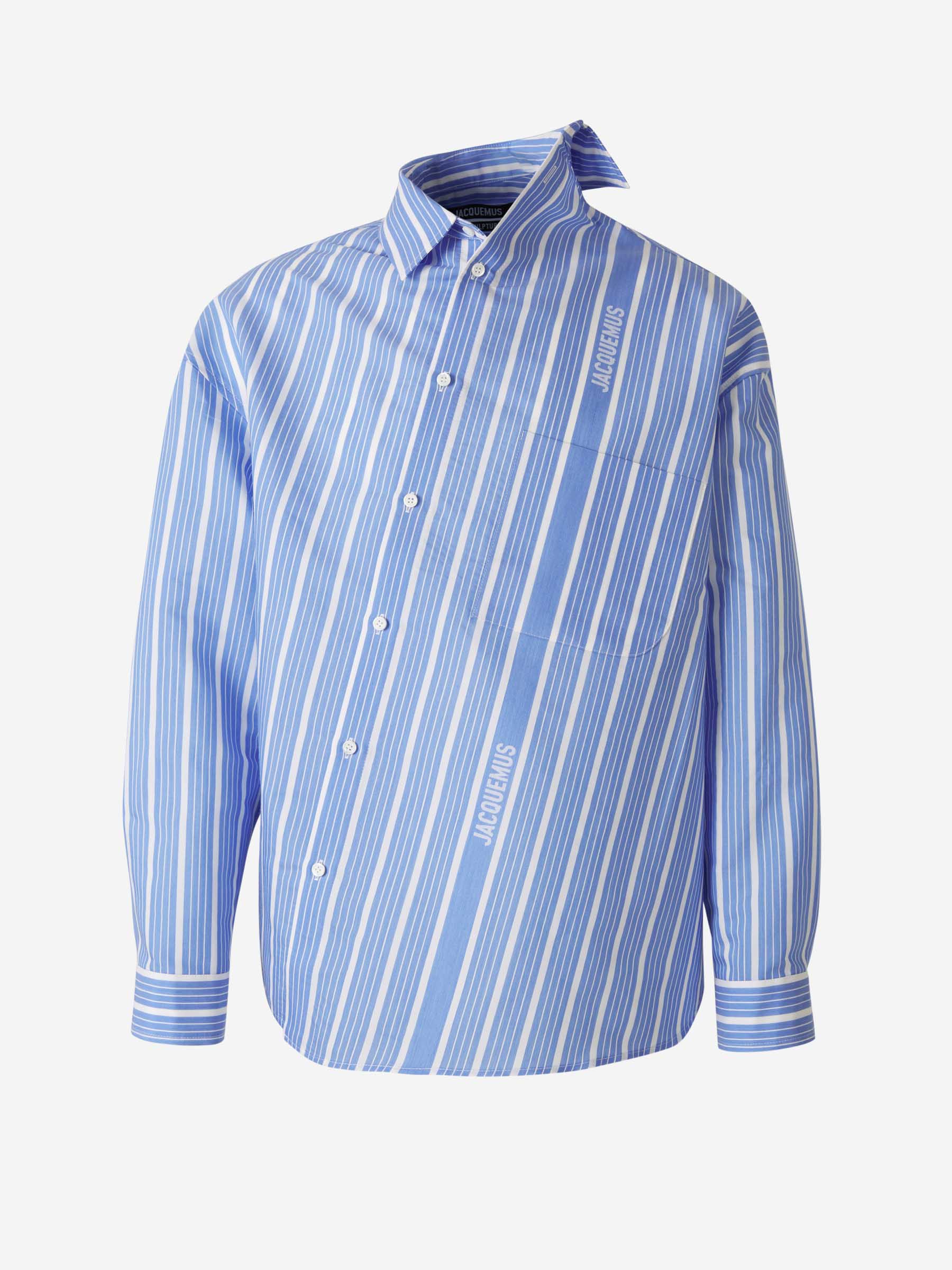 Jacquemus Camisa "La Chemise" color Azul sku 531-006202 01 - Foto 2