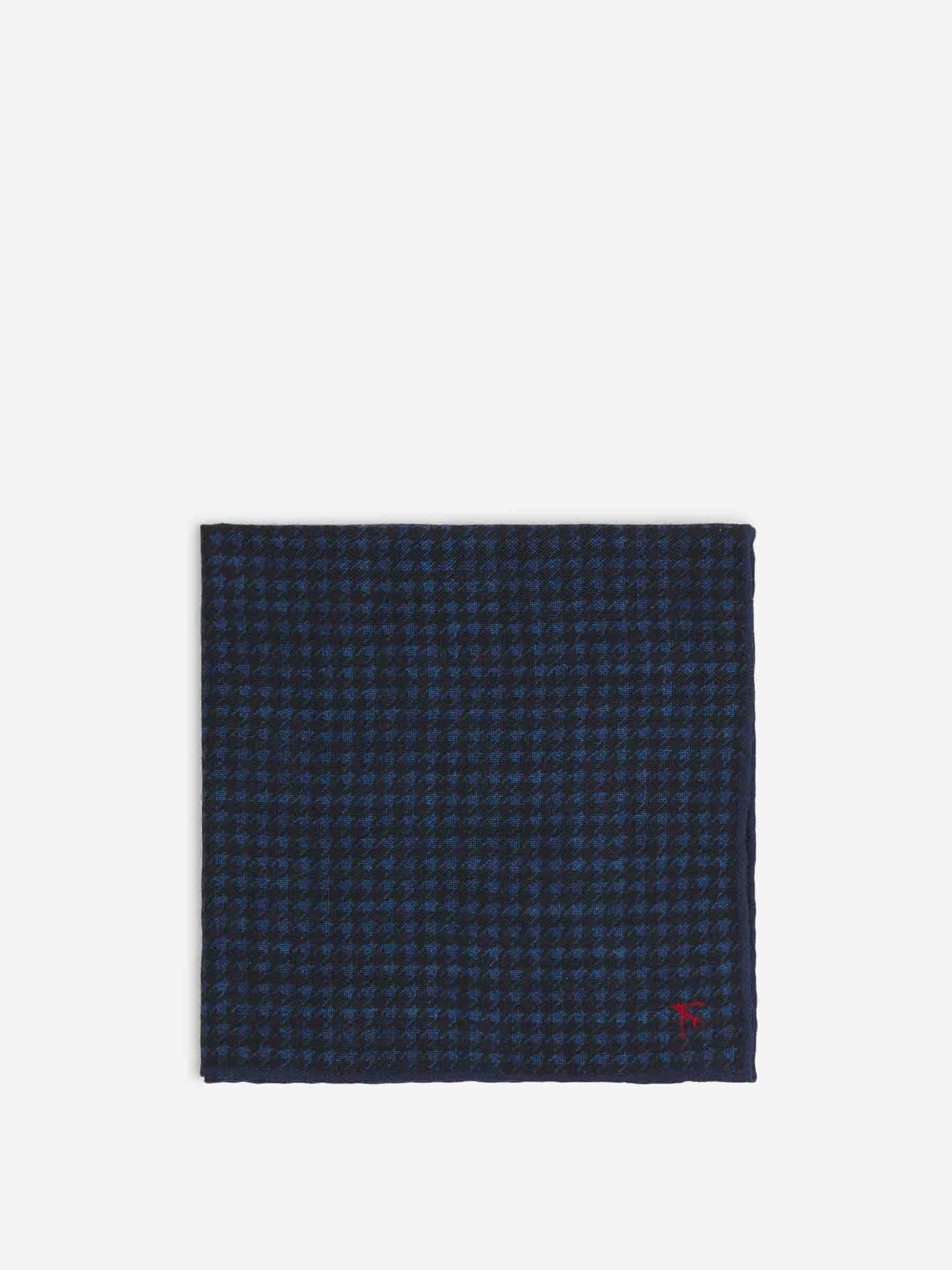 Outlet online Isaia Hombre Pochette Motivo Geométrico color Azul Noche sku 654-000253 00 - Foto 1