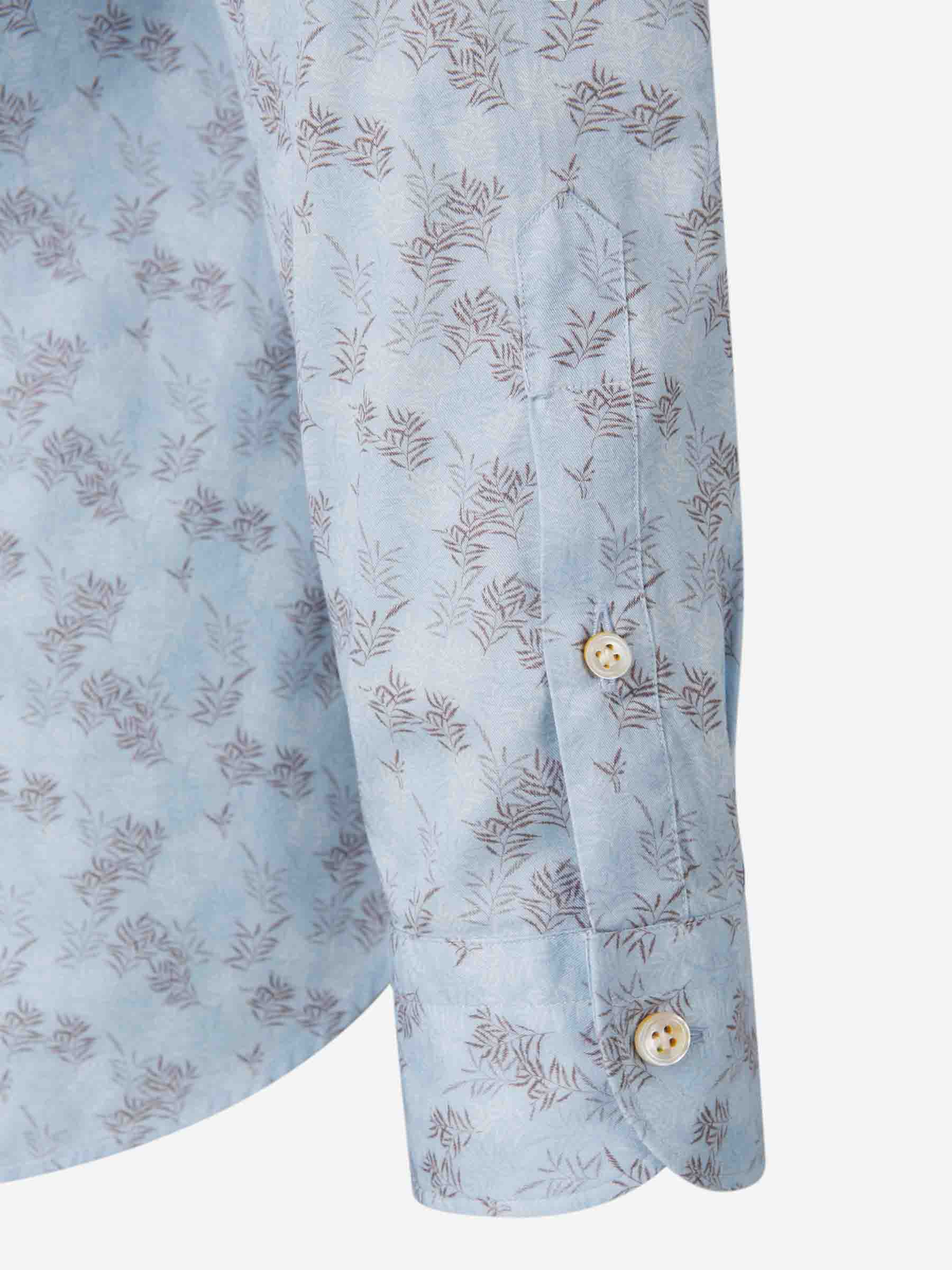 Vincenzo di Ruggiero Camisa Firenze Hojas color Azul Celeste sku 531-006356 01 - Foto 8
