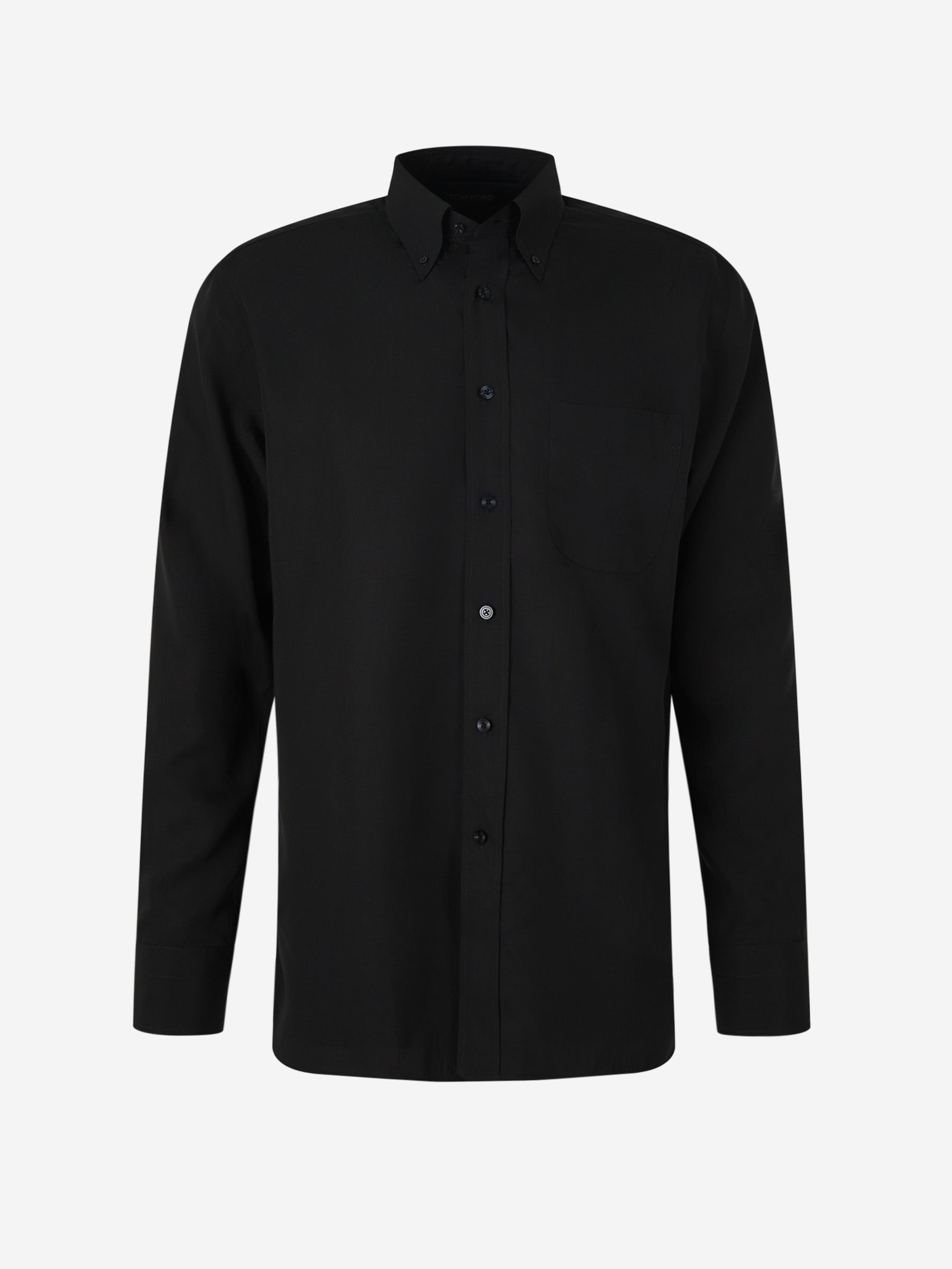 Outlet online Tom Ford Hombre Camisa Fluida Button-Down color Negro sku 531-006287 01 - Foto 1