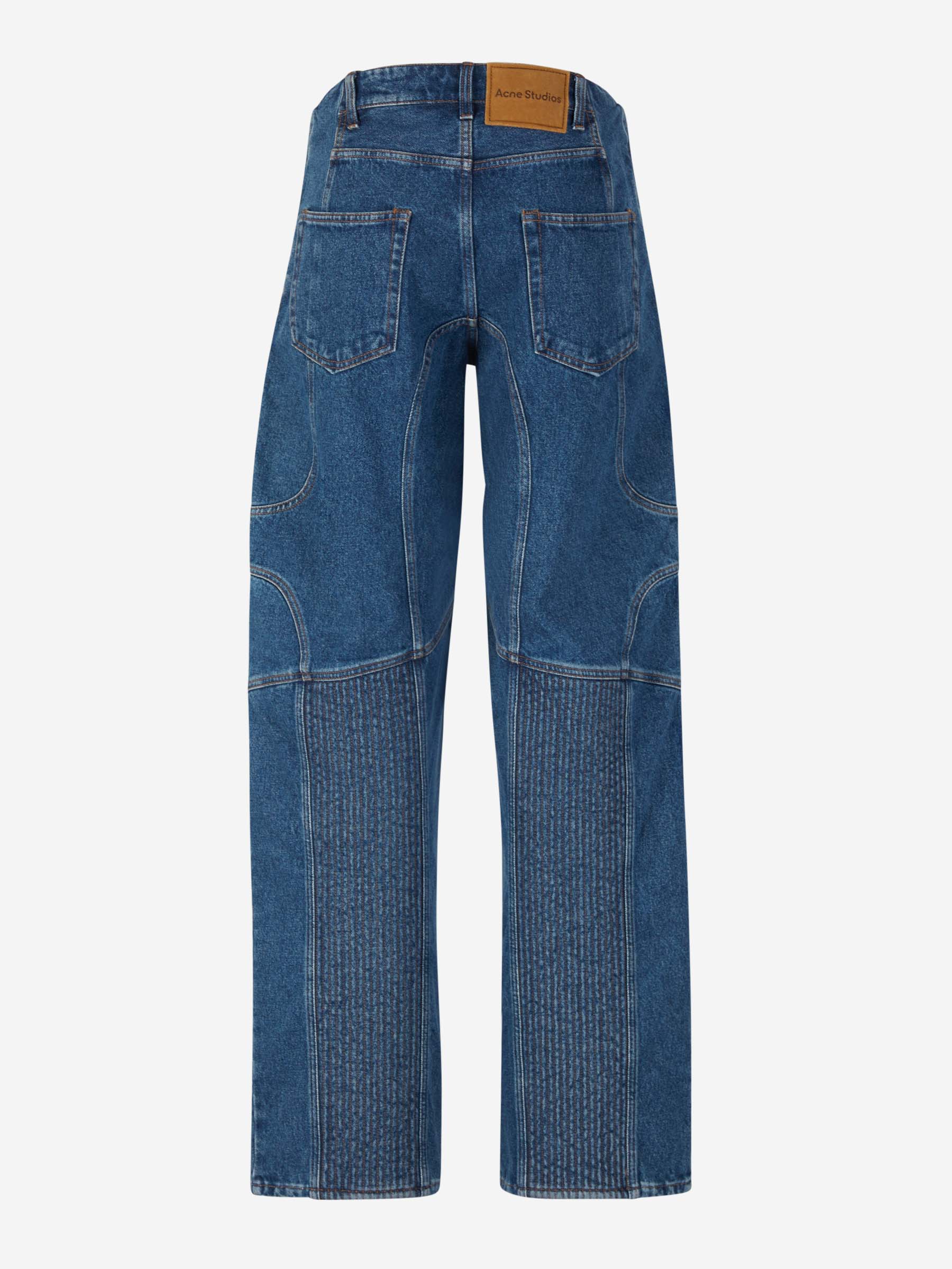 Outlet online Acne Studios Hombre Jeans Wide Leg Biker color Azul Denim sku 522-002565 01 - Foto 3
