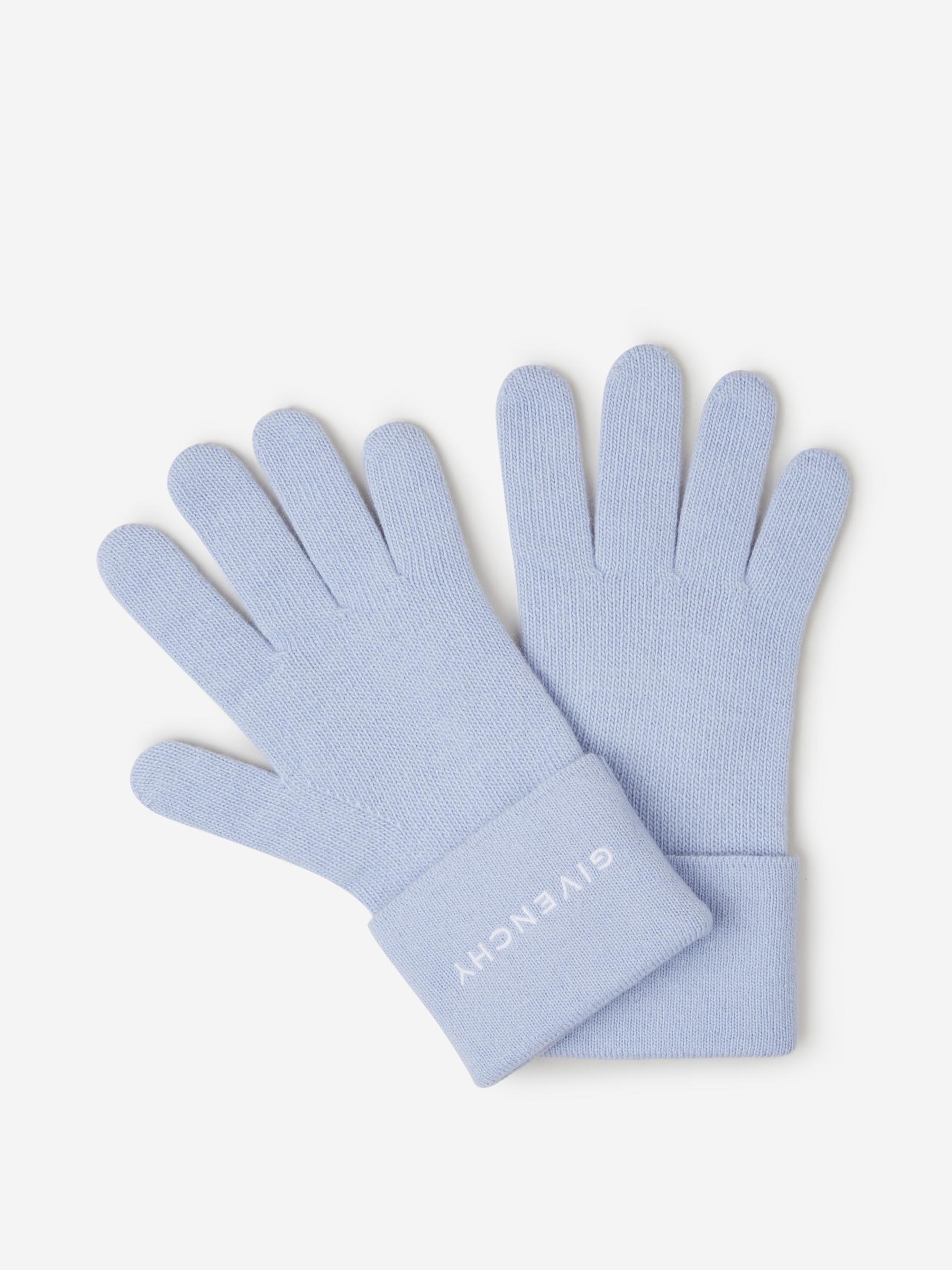 Outlet online Givenchy Hombre Guantes Punto Lana color Azul Cielo sku 680-000105 03 - Foto 7