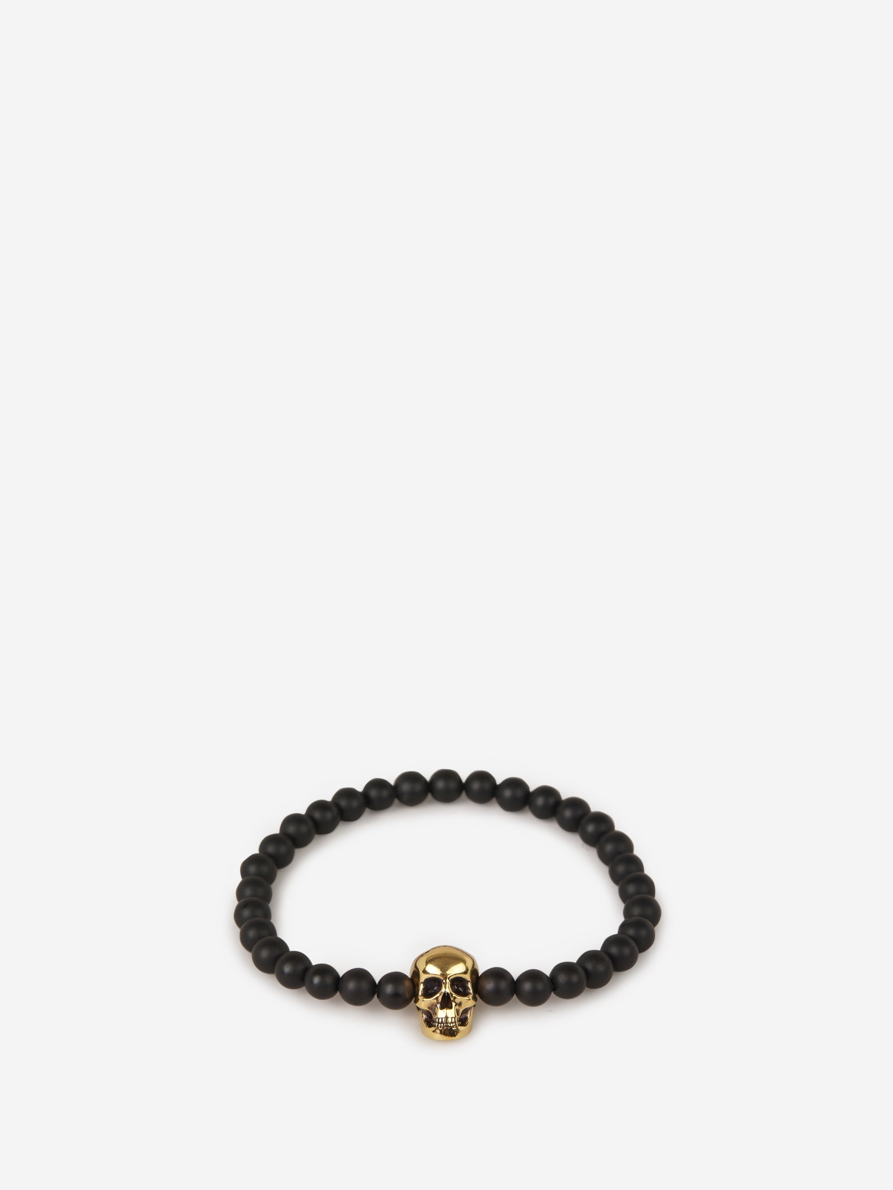 Outlet online McQueen Hombre Brazalete Cuentas Calavera color Negro sku 682-000488 01 - Foto 1