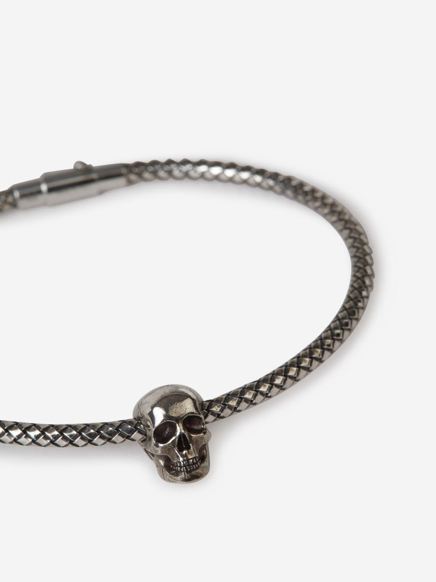Outlet online McQueen Hombre Skull Cordón Pulsera color Negro sku 682-000528 01 - Foto 3