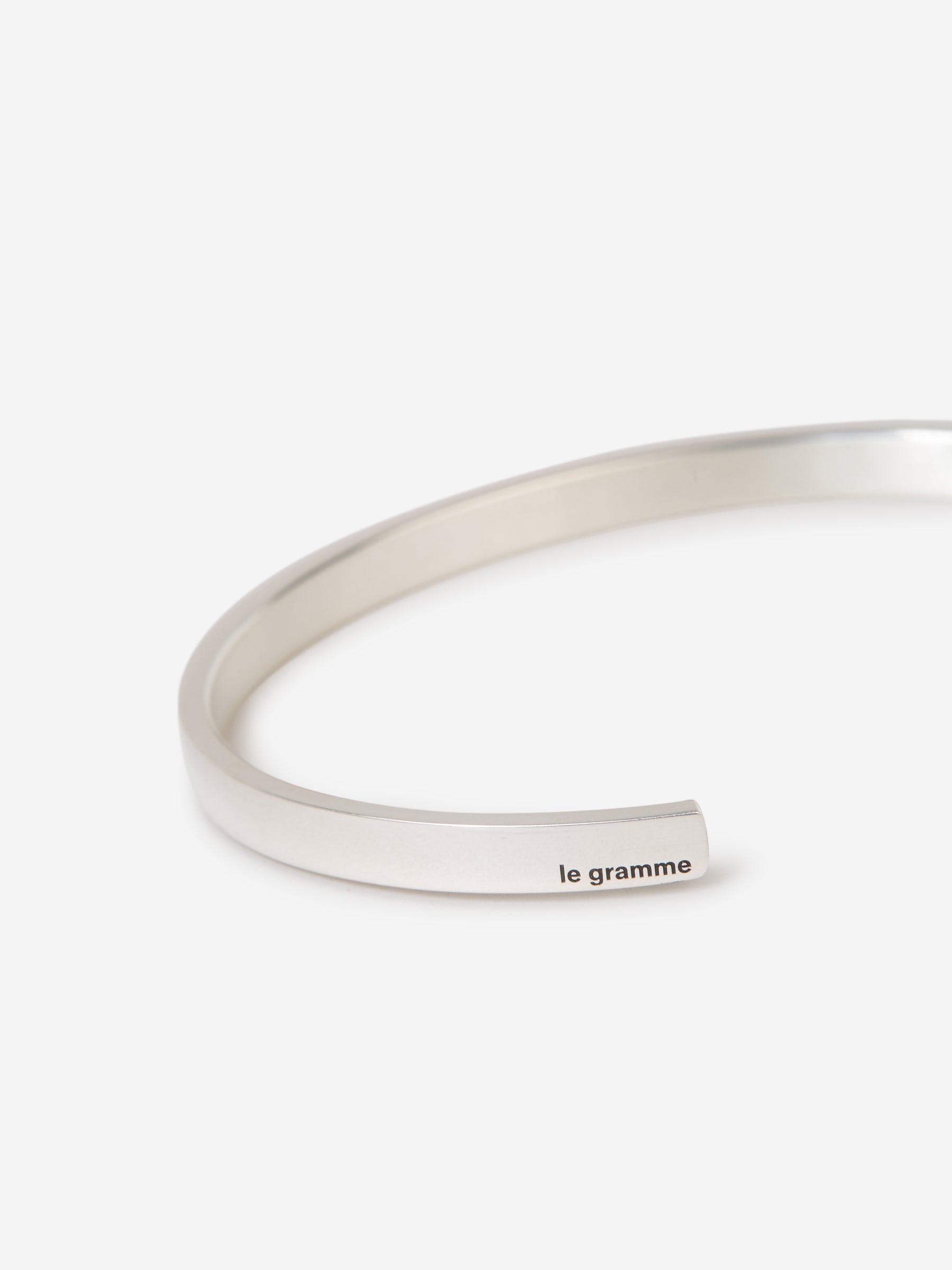 Outlet online Le Gramme Hombre Brazalete Cinta Plata color Plateado sku 682-000620 01 - Foto 3